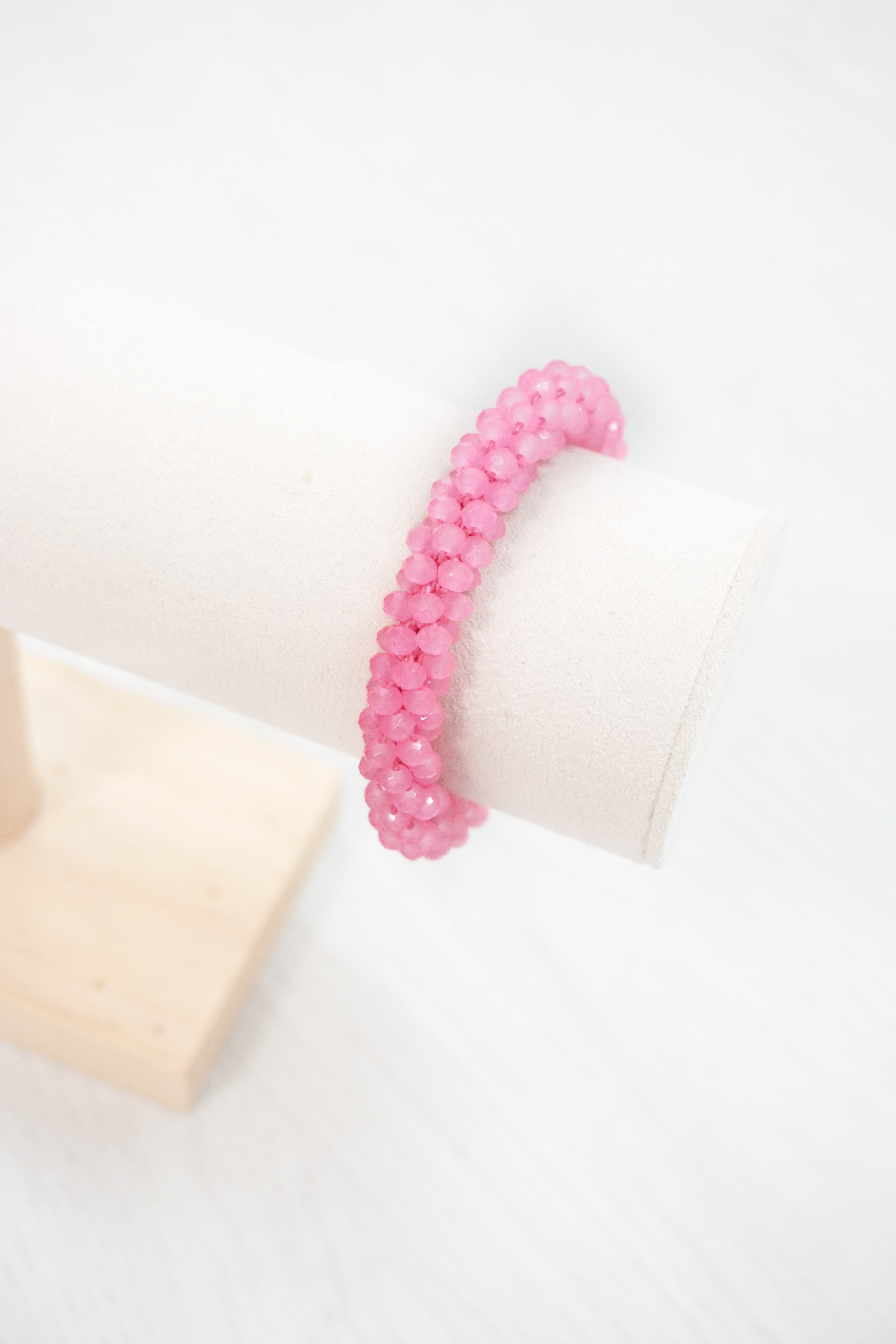 Perlenarmband, candy pink