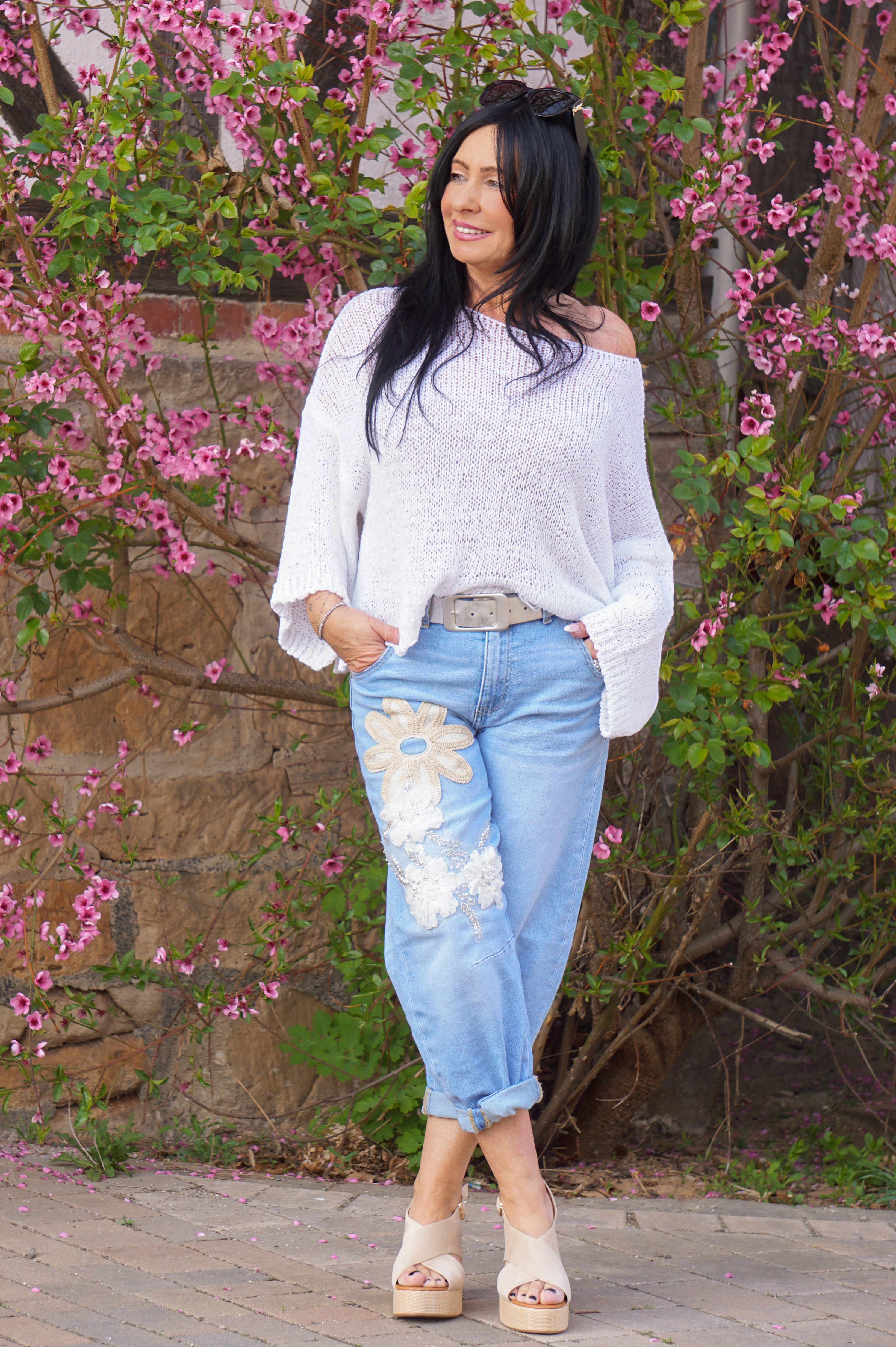 Sexy Woman Barrel Jeans “chic“