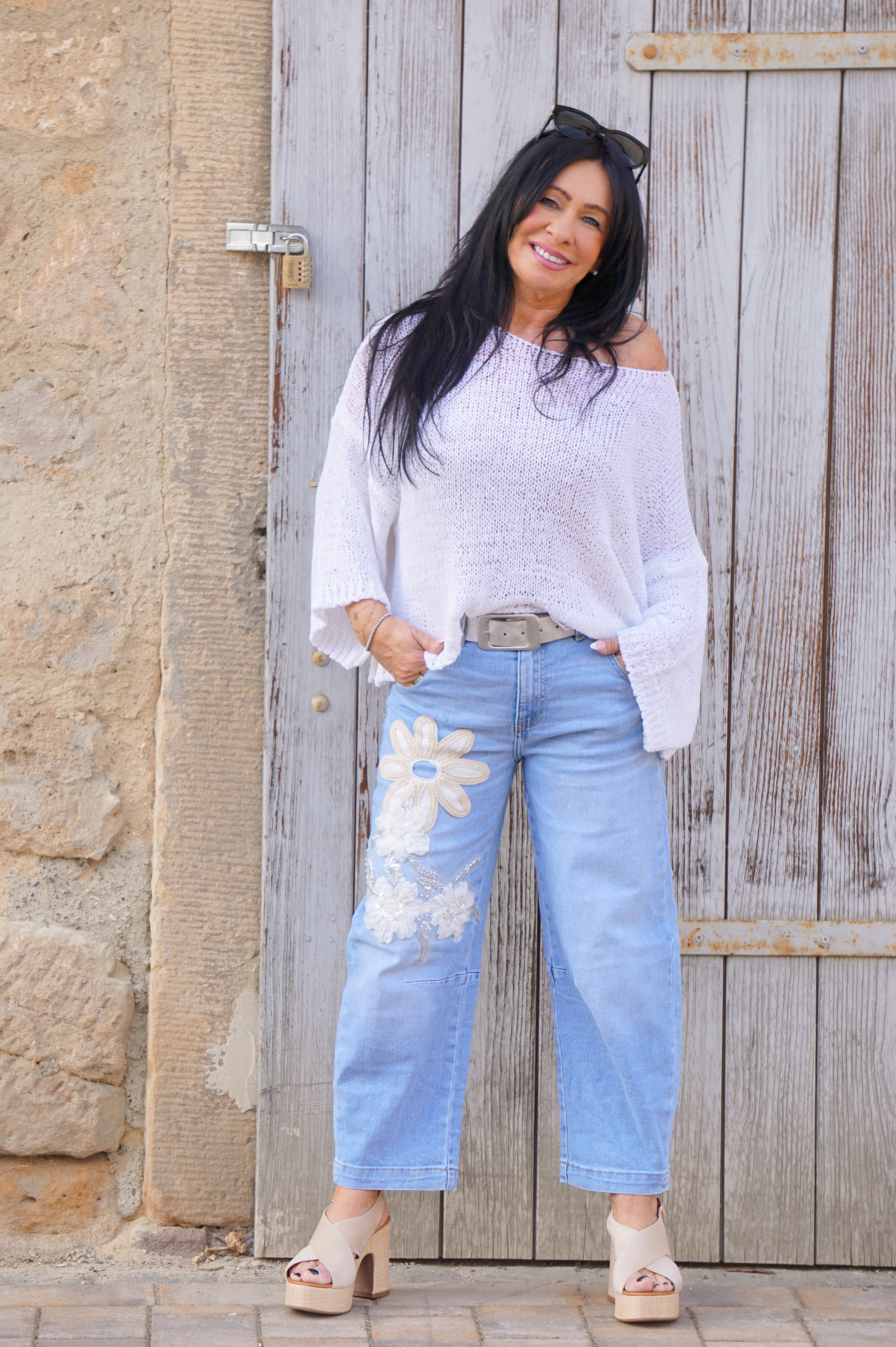 Sexy Woman Barrel Jeans “chic“