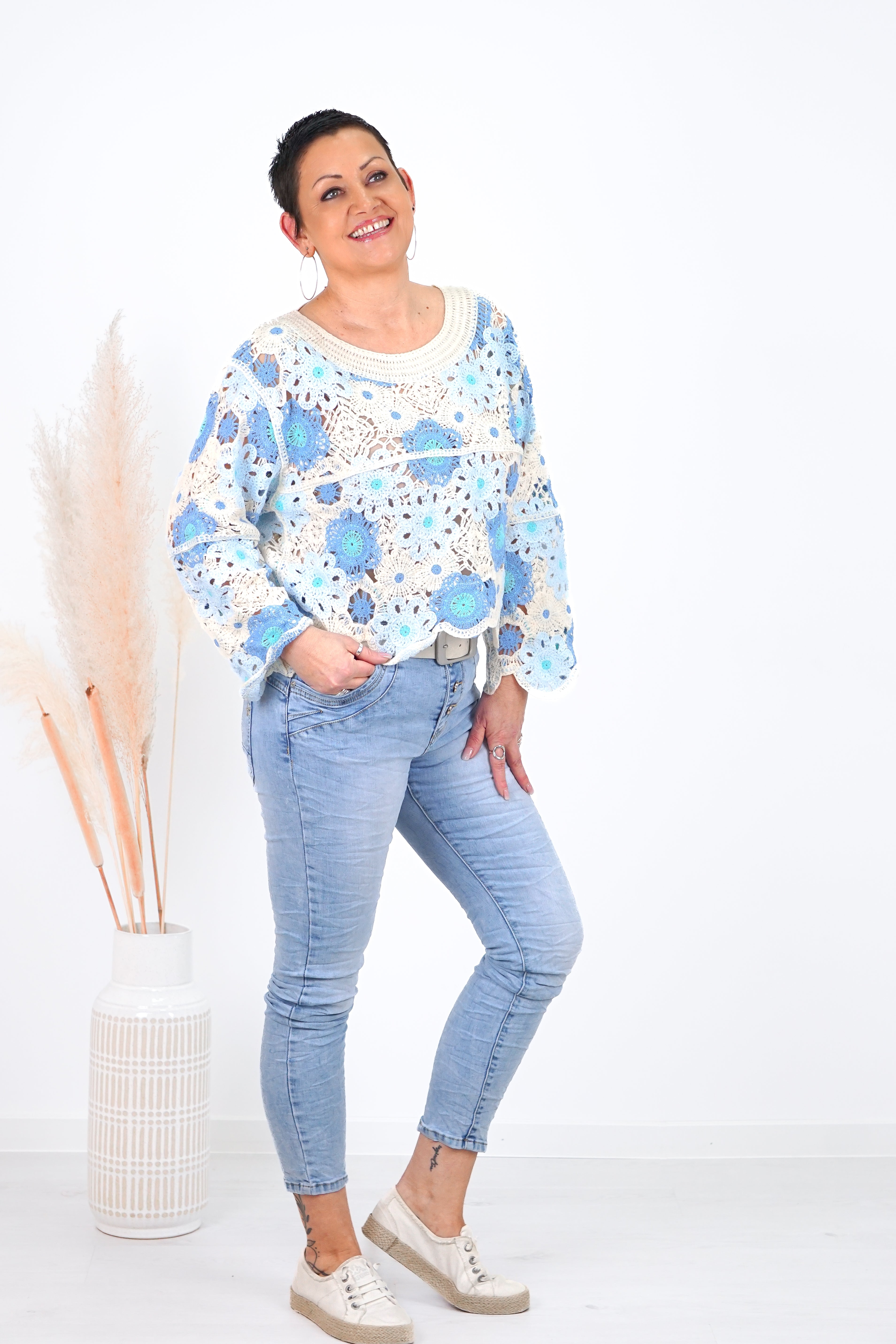 Jewelly Jeans in heller Waschung