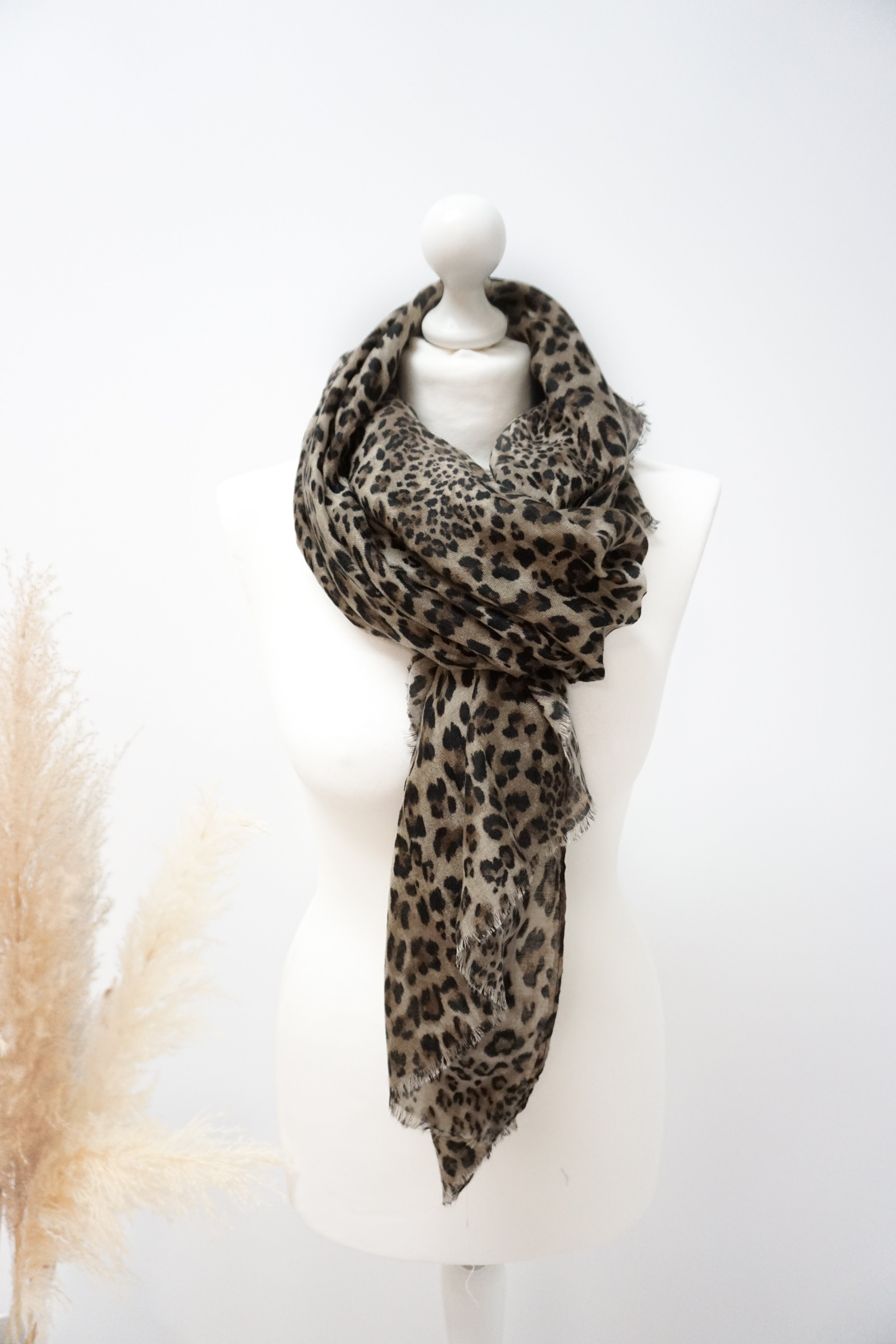 Tuch "Leo", beige/camel