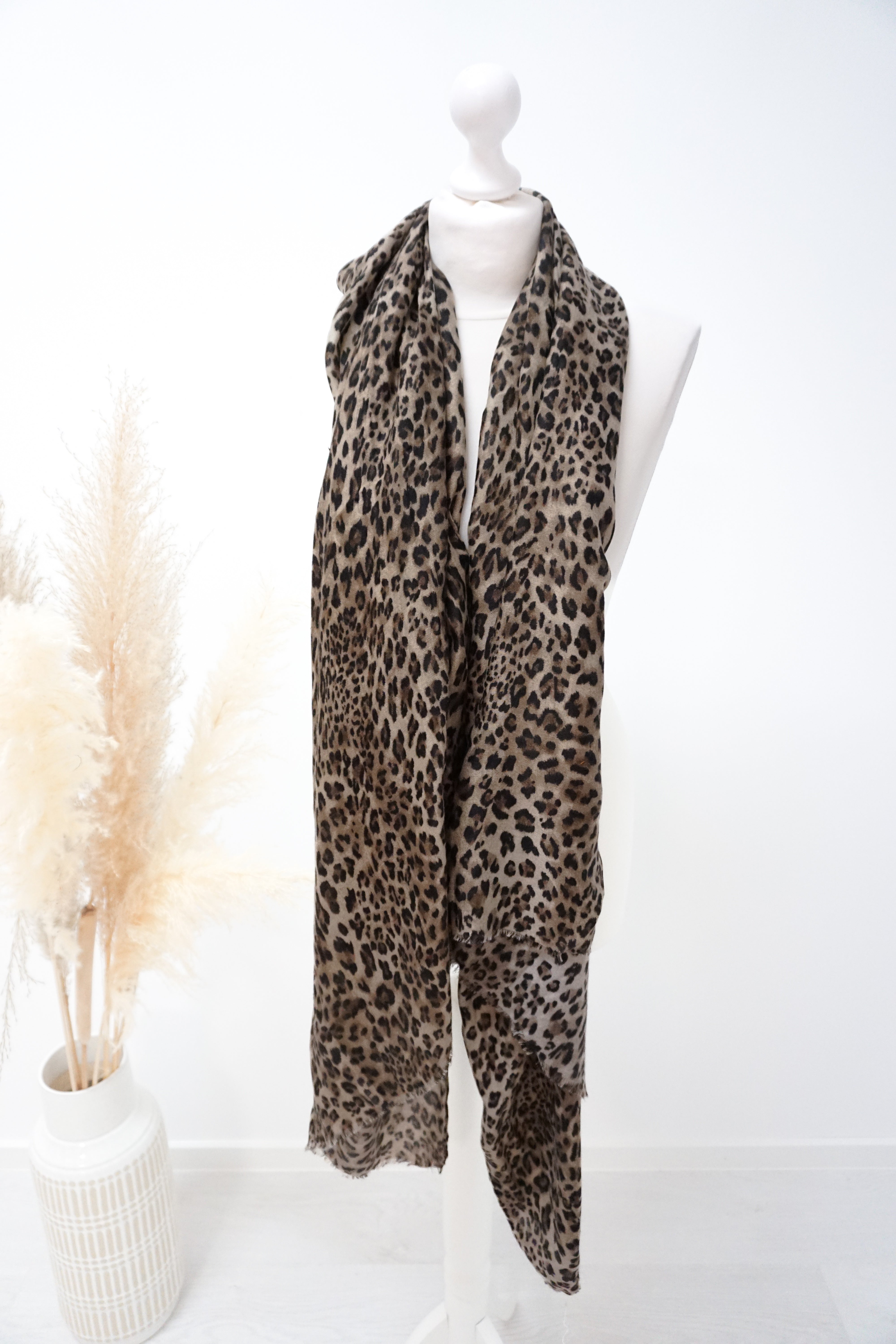 Tuch "Leo", beige/camel