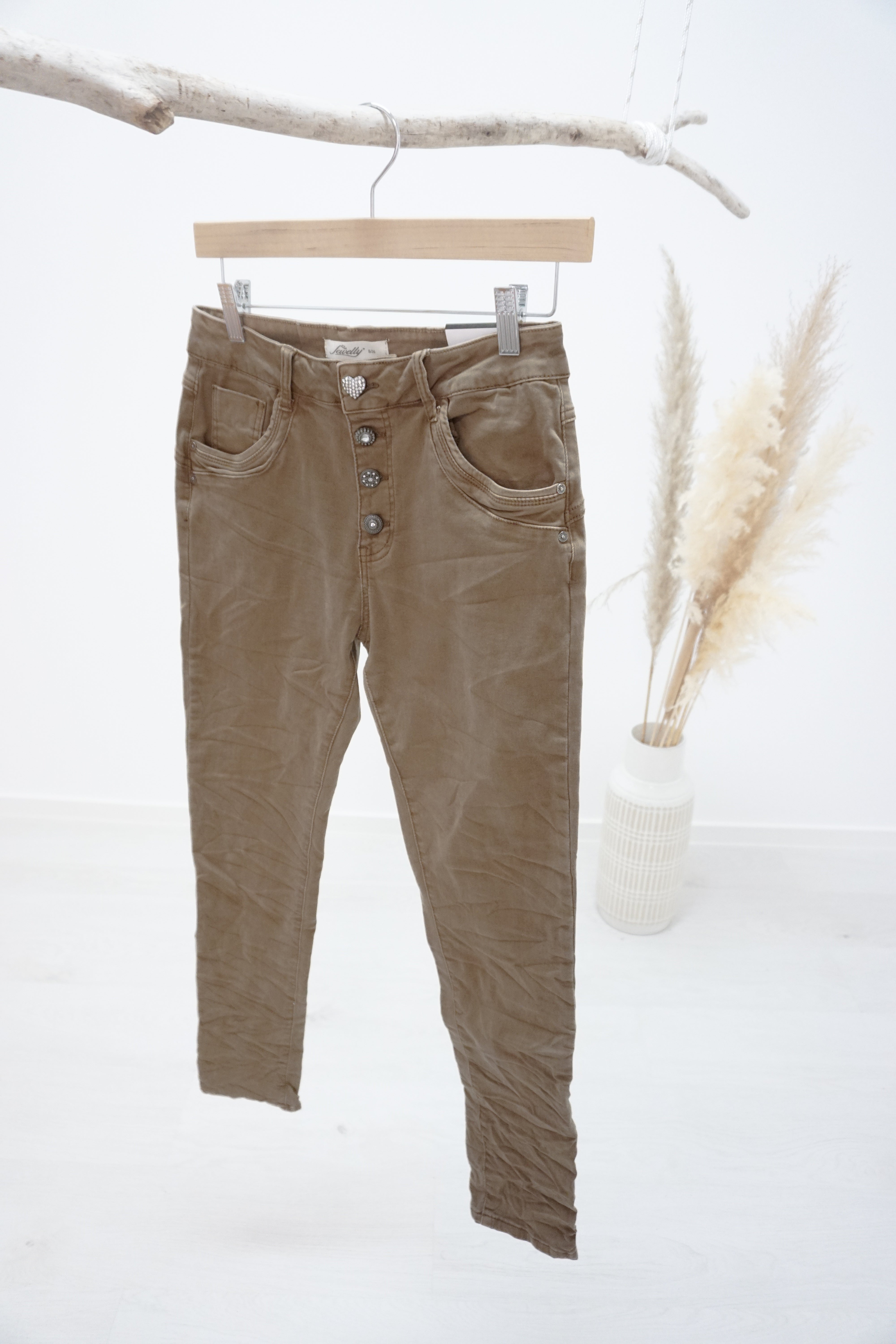 Basic Jewelly Jeans, camel