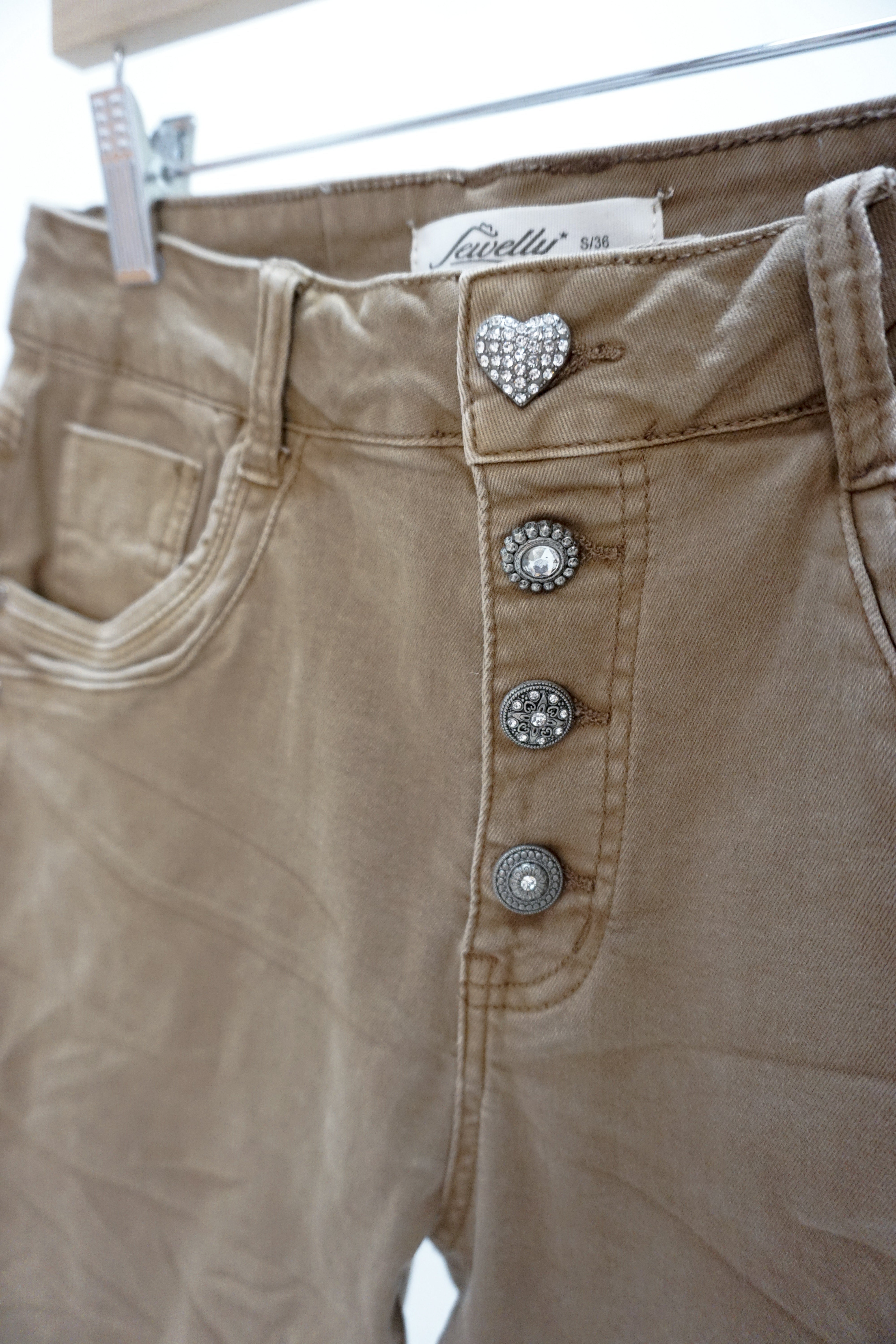 Basic Jewelly Jeans, camel