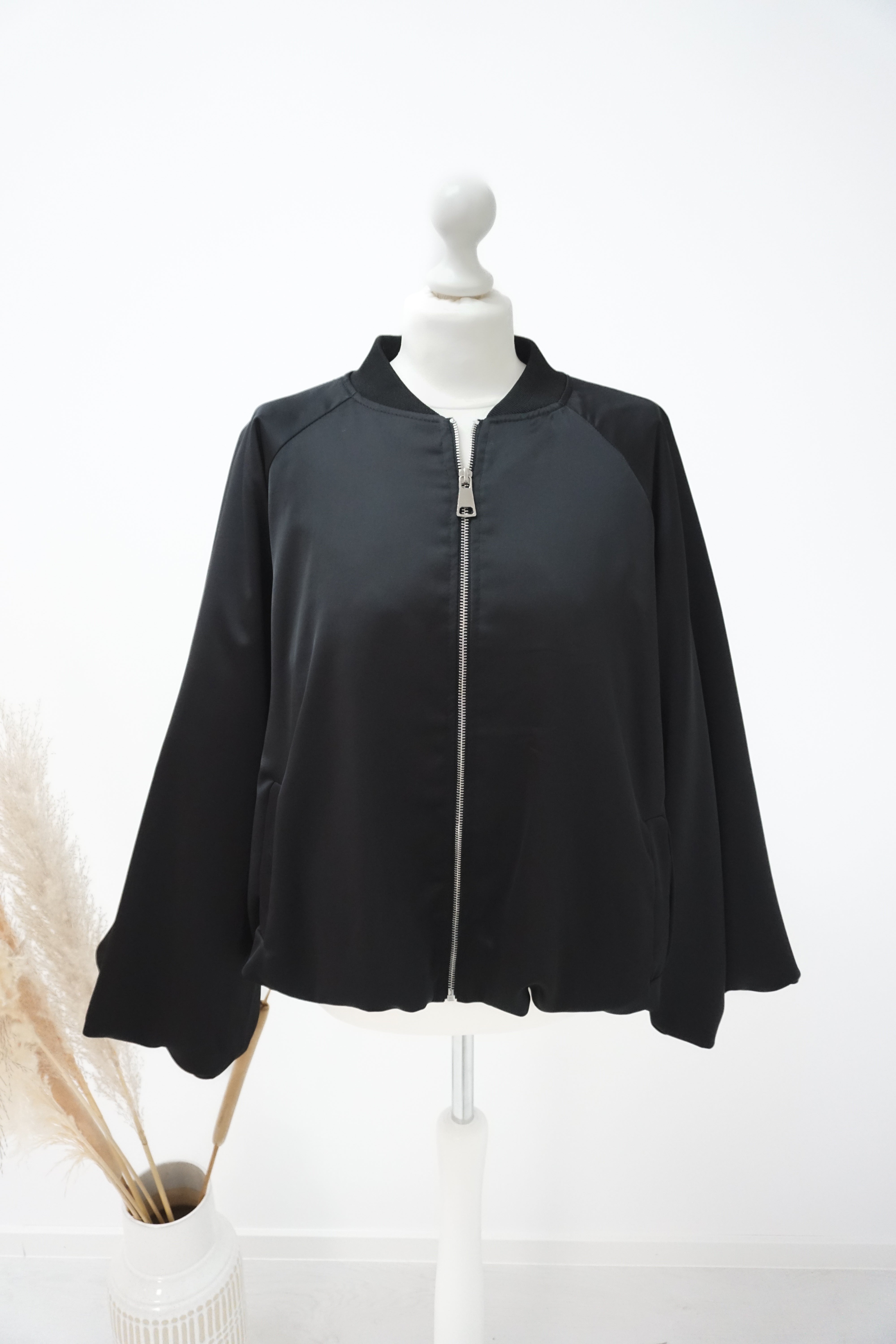 Blousonjacke, schwarz