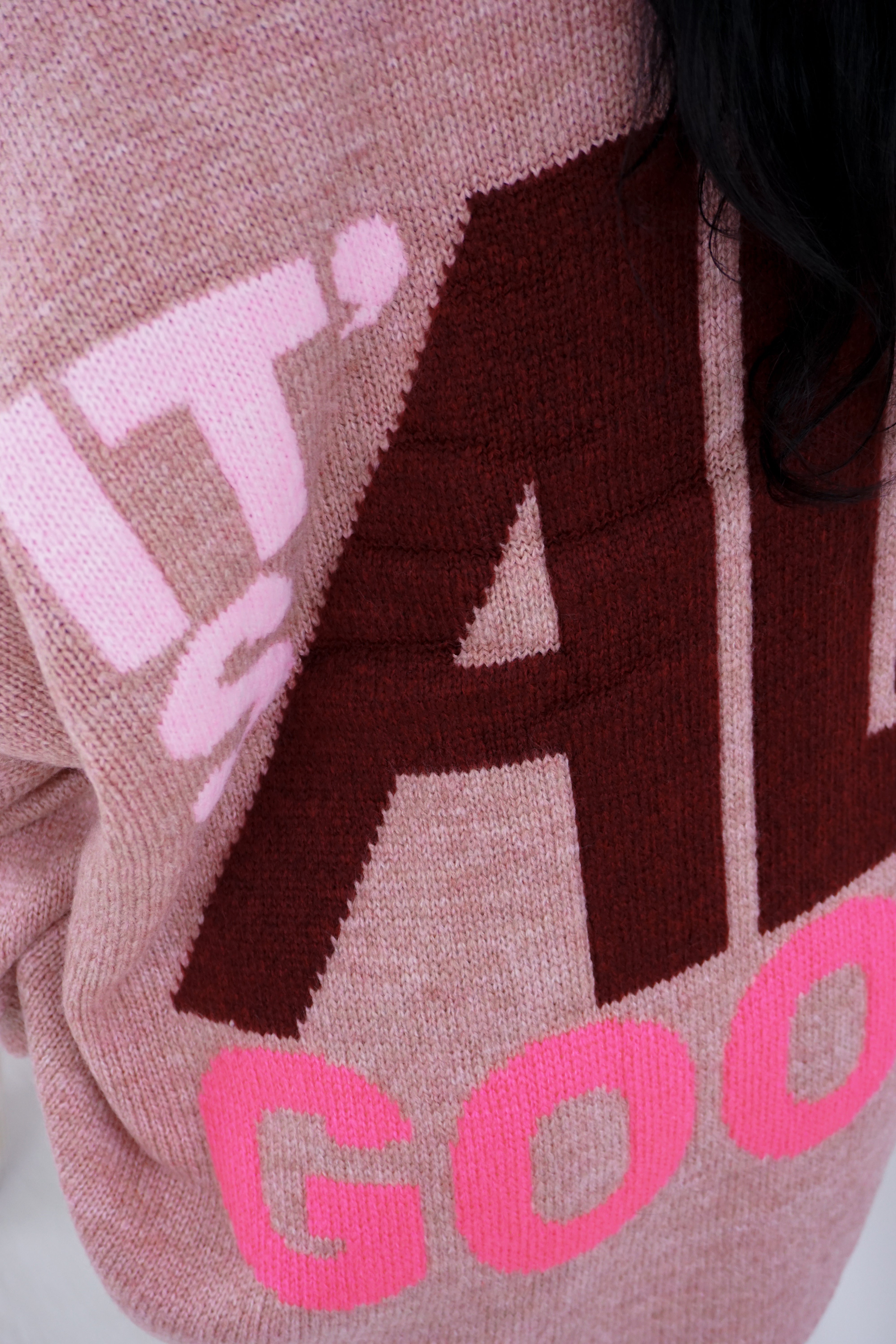 Strickpulli "all good", rose
