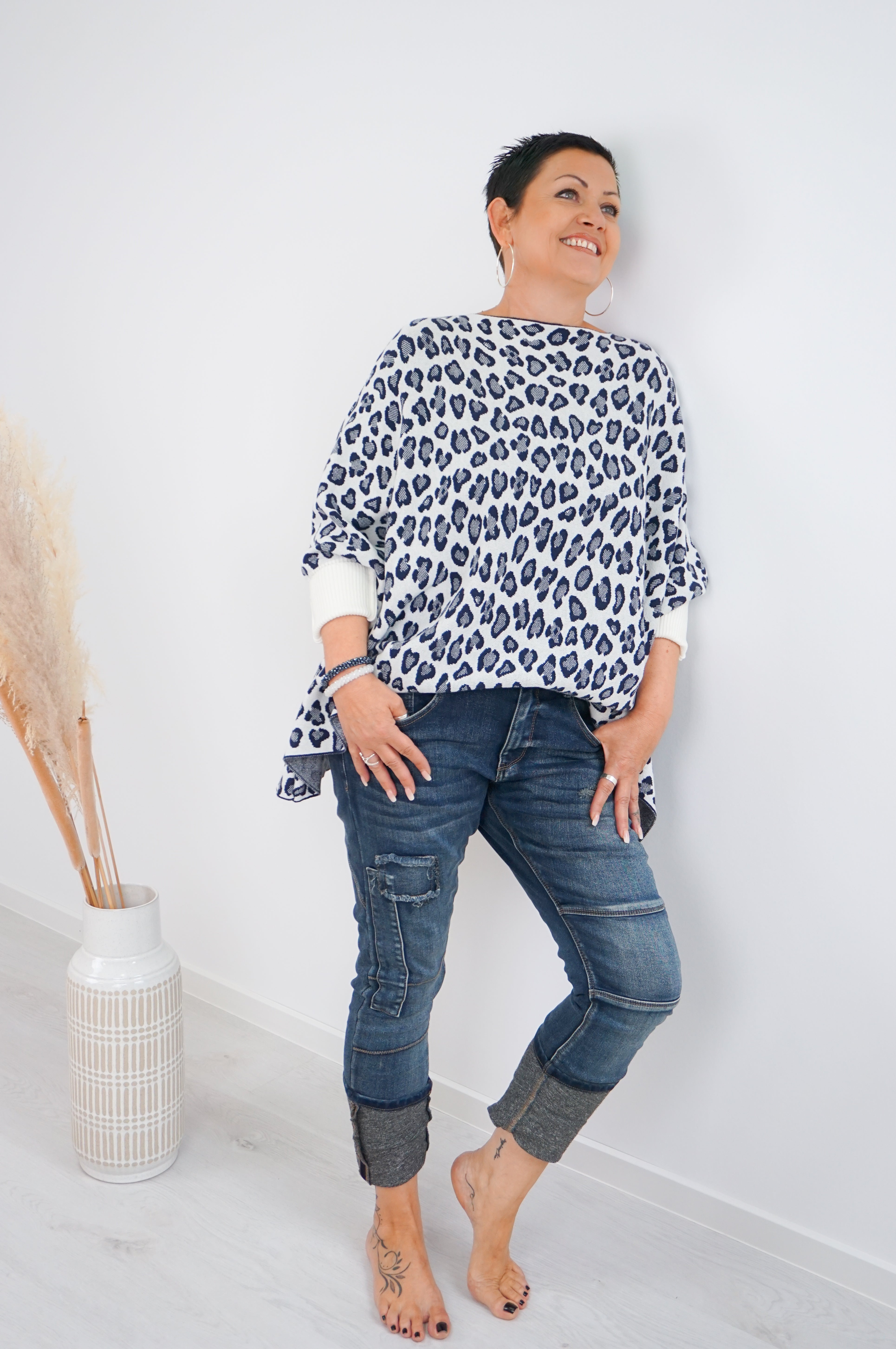 Sexy Woman Jeans mit Patches