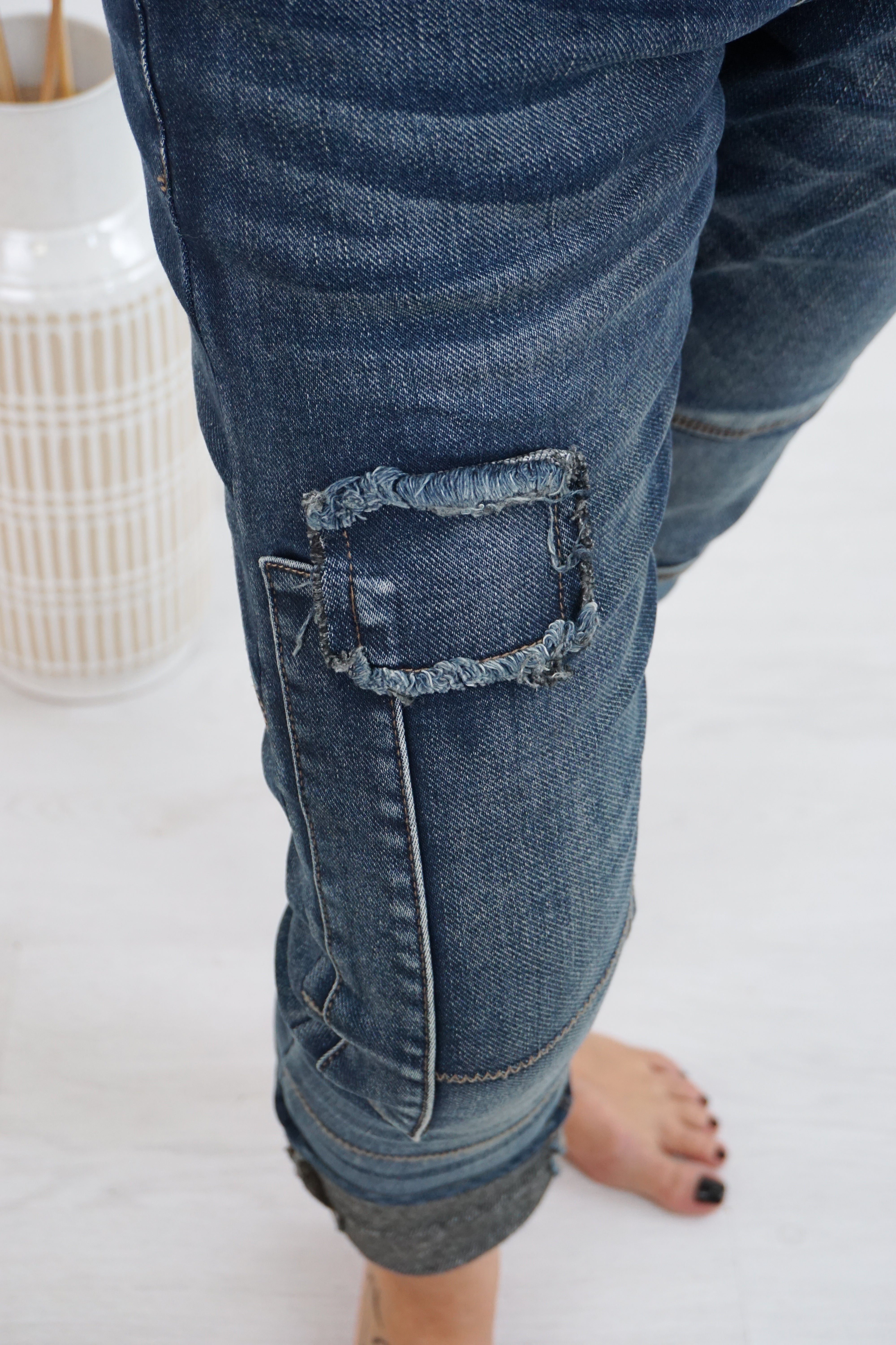 Sexy Woman Jeans mit Patches