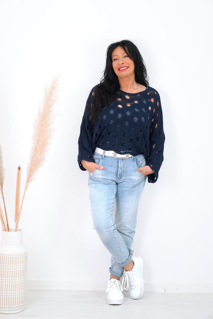 Sexy Woman Jeans in heller Waschung