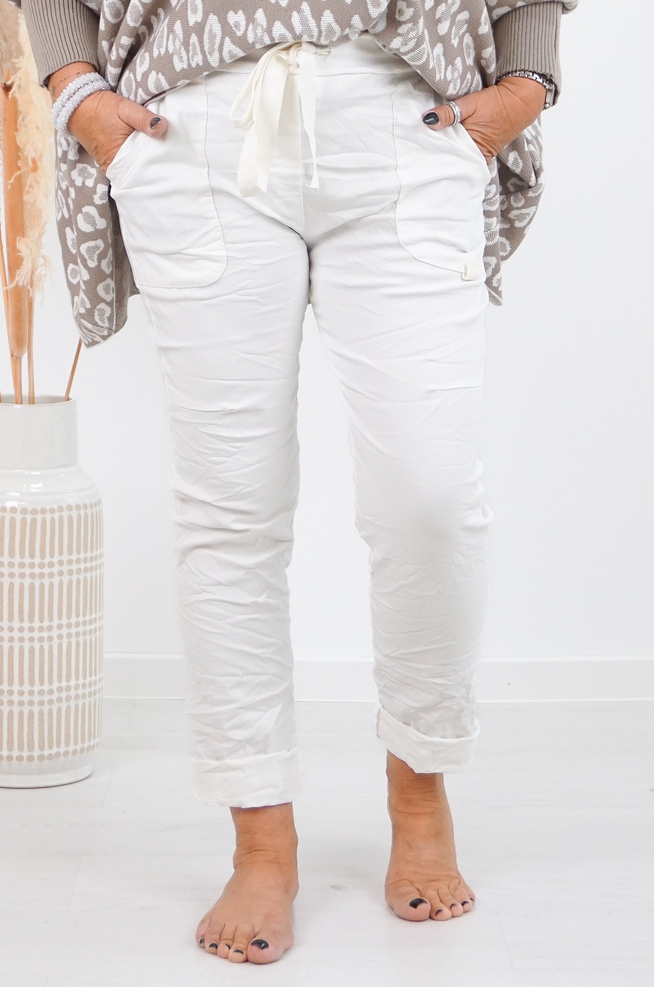 Basic Jogpant, Off white