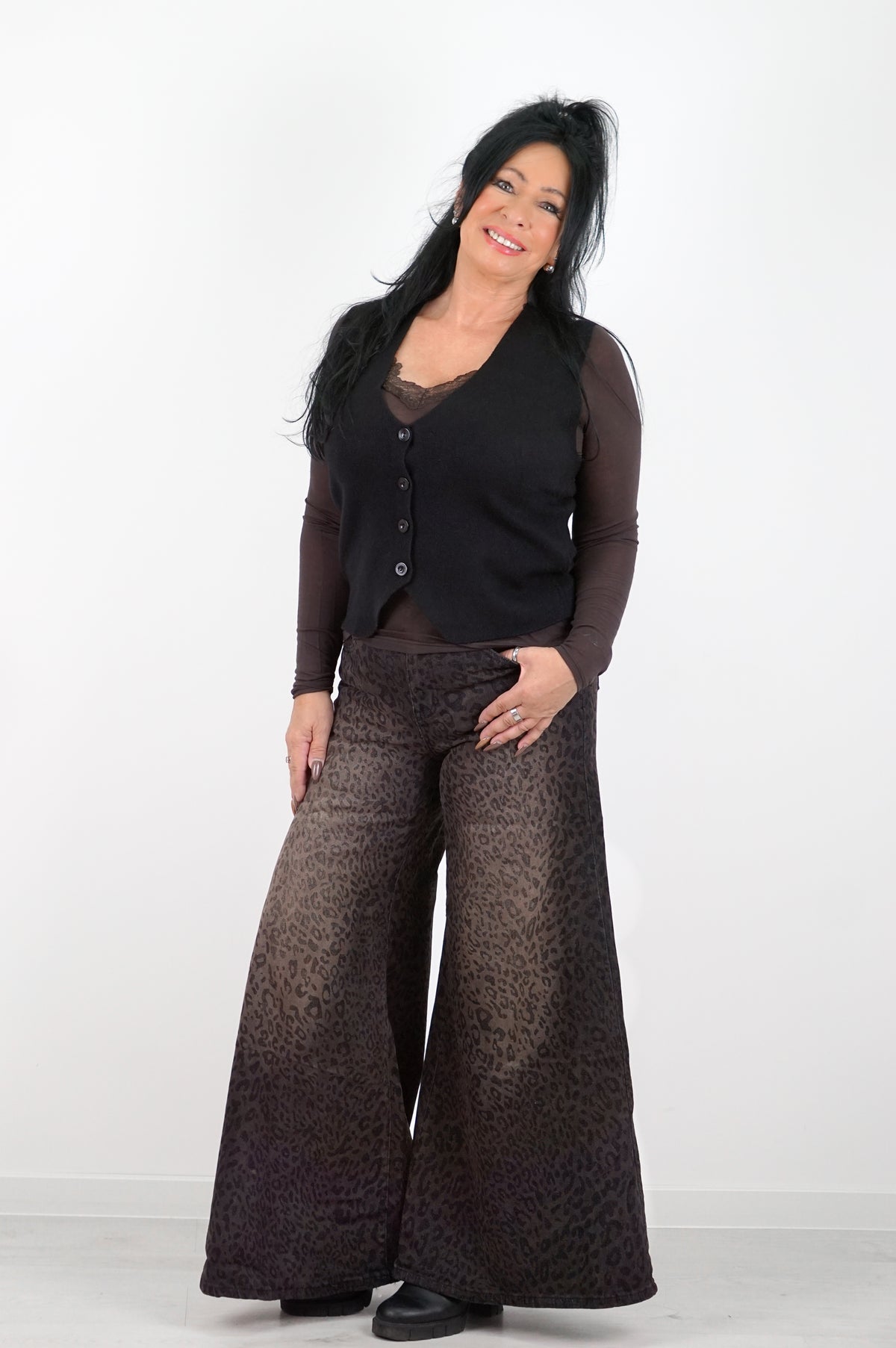 Strickweste „classic", schwarz
