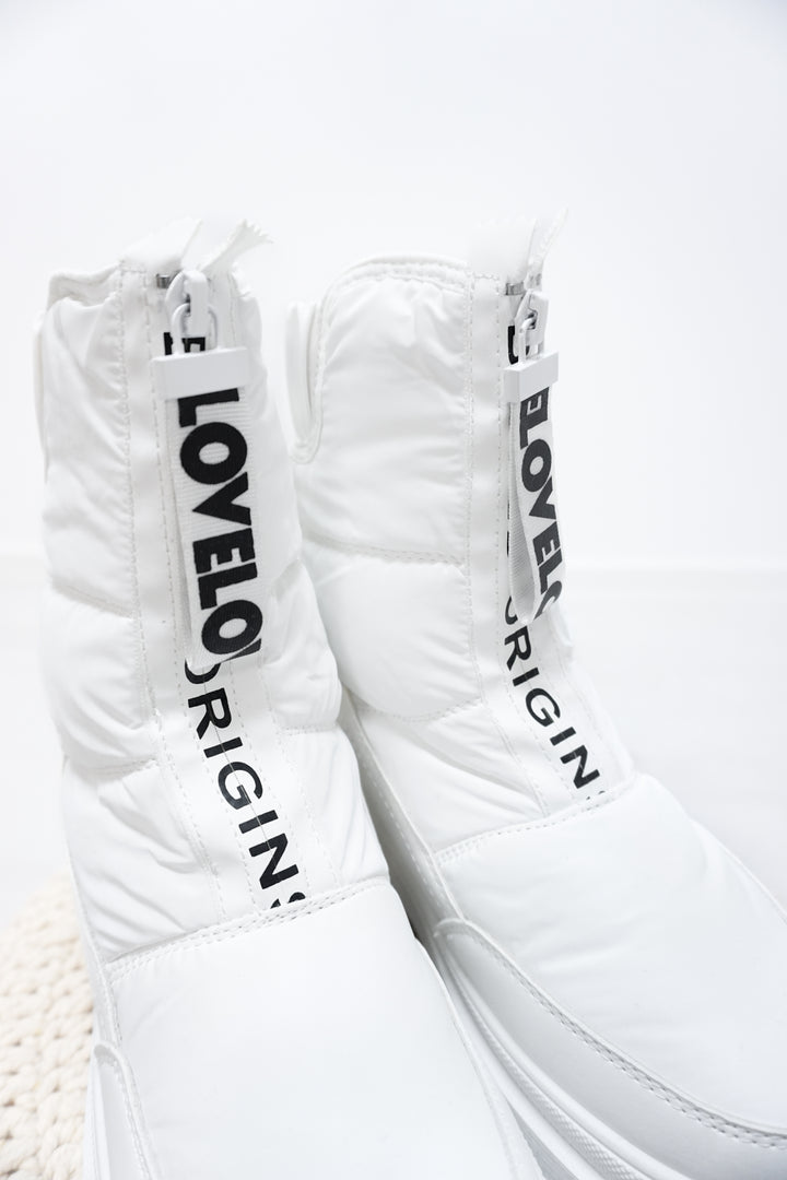 Boots "LOVE" weiß