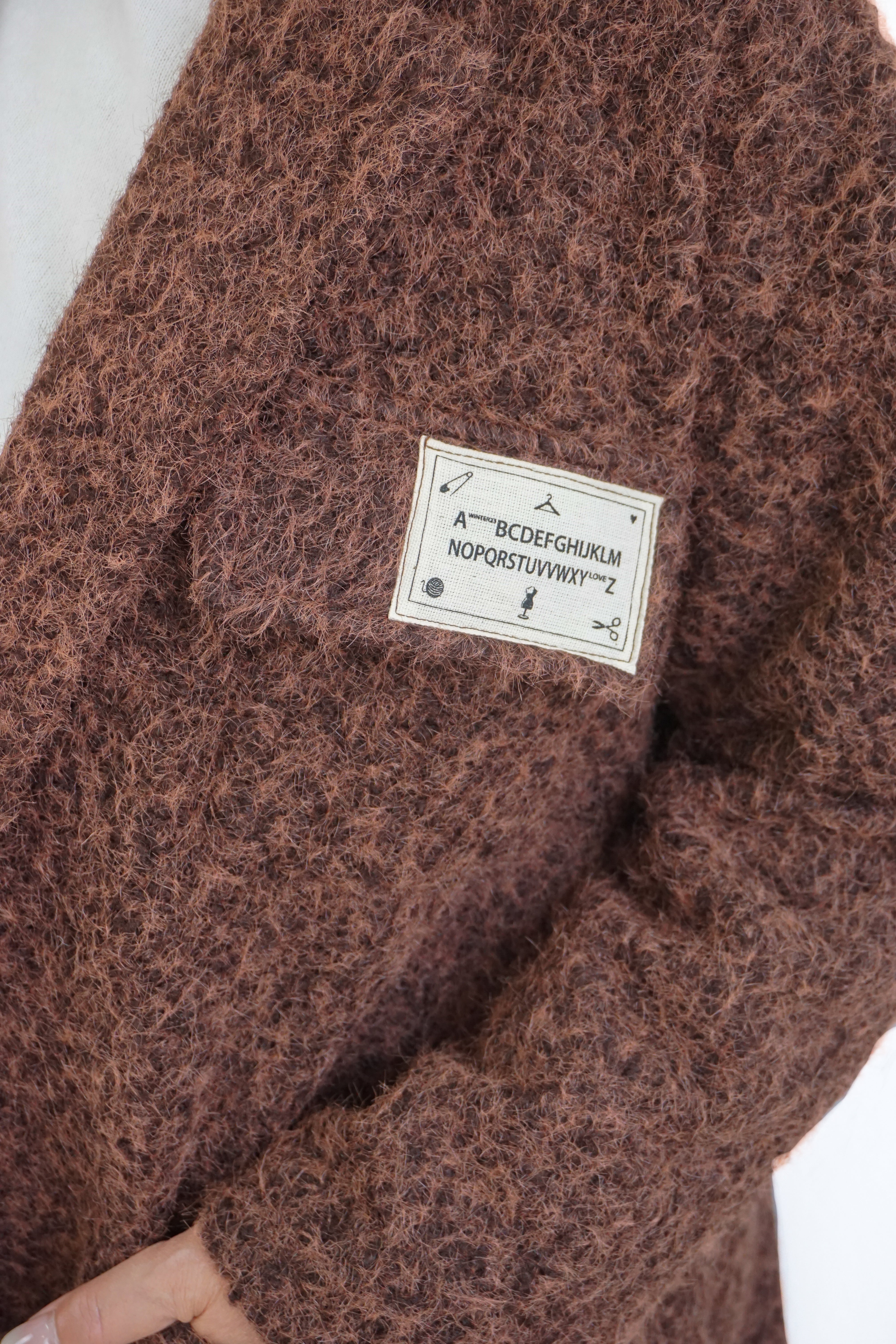 Mantel "Winter Love ", schokobraun