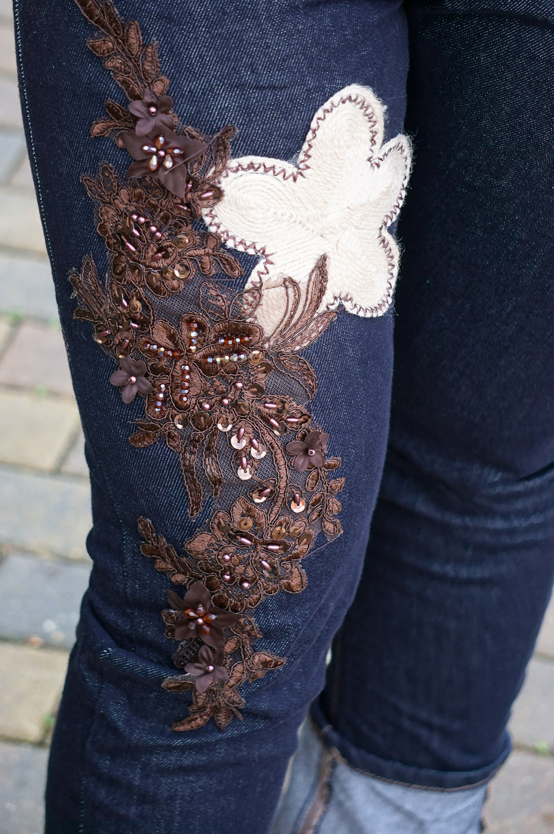 Sexy Woman Jeans „Chocolate Bloom“ 2.0