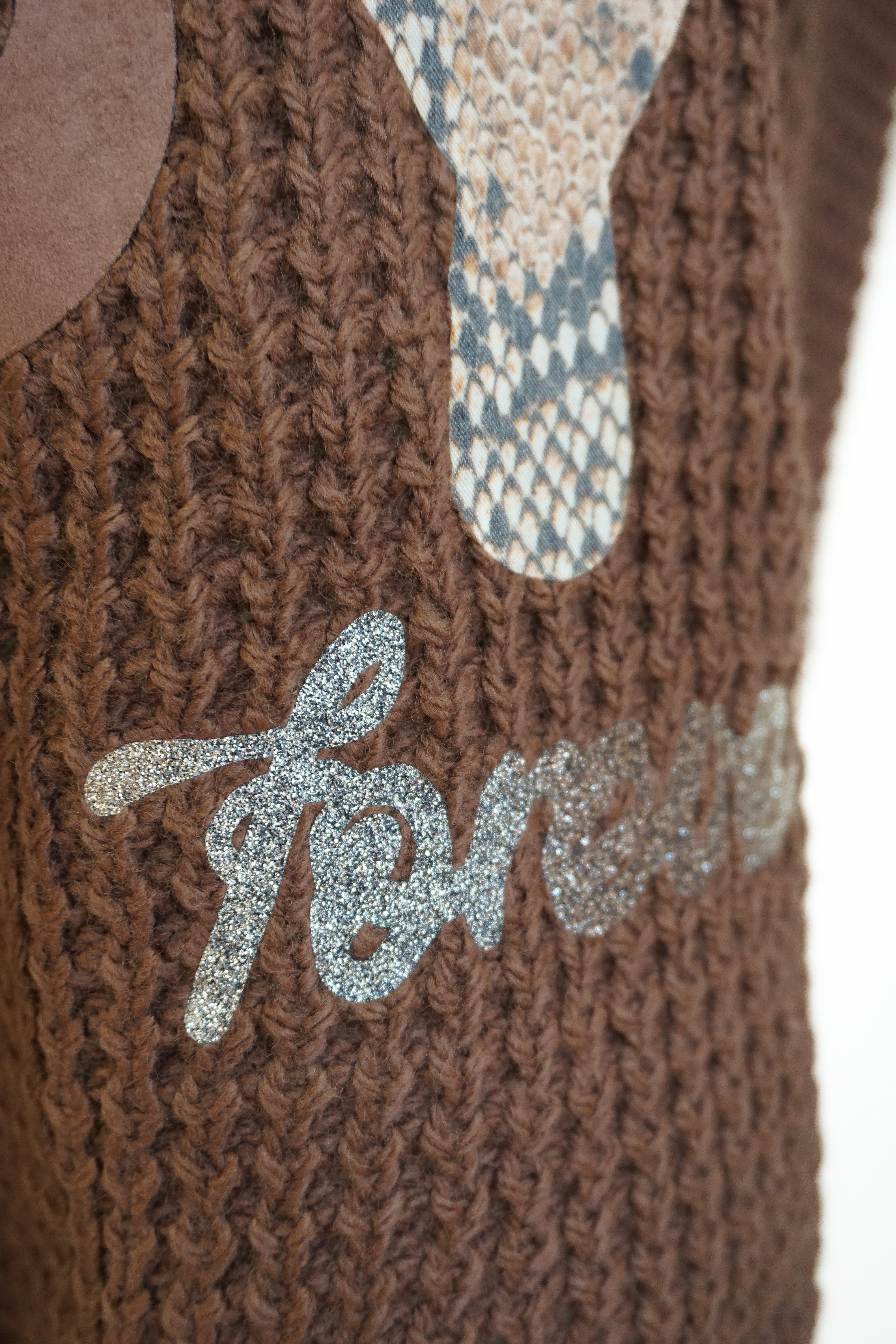 Strickpulli "happy"