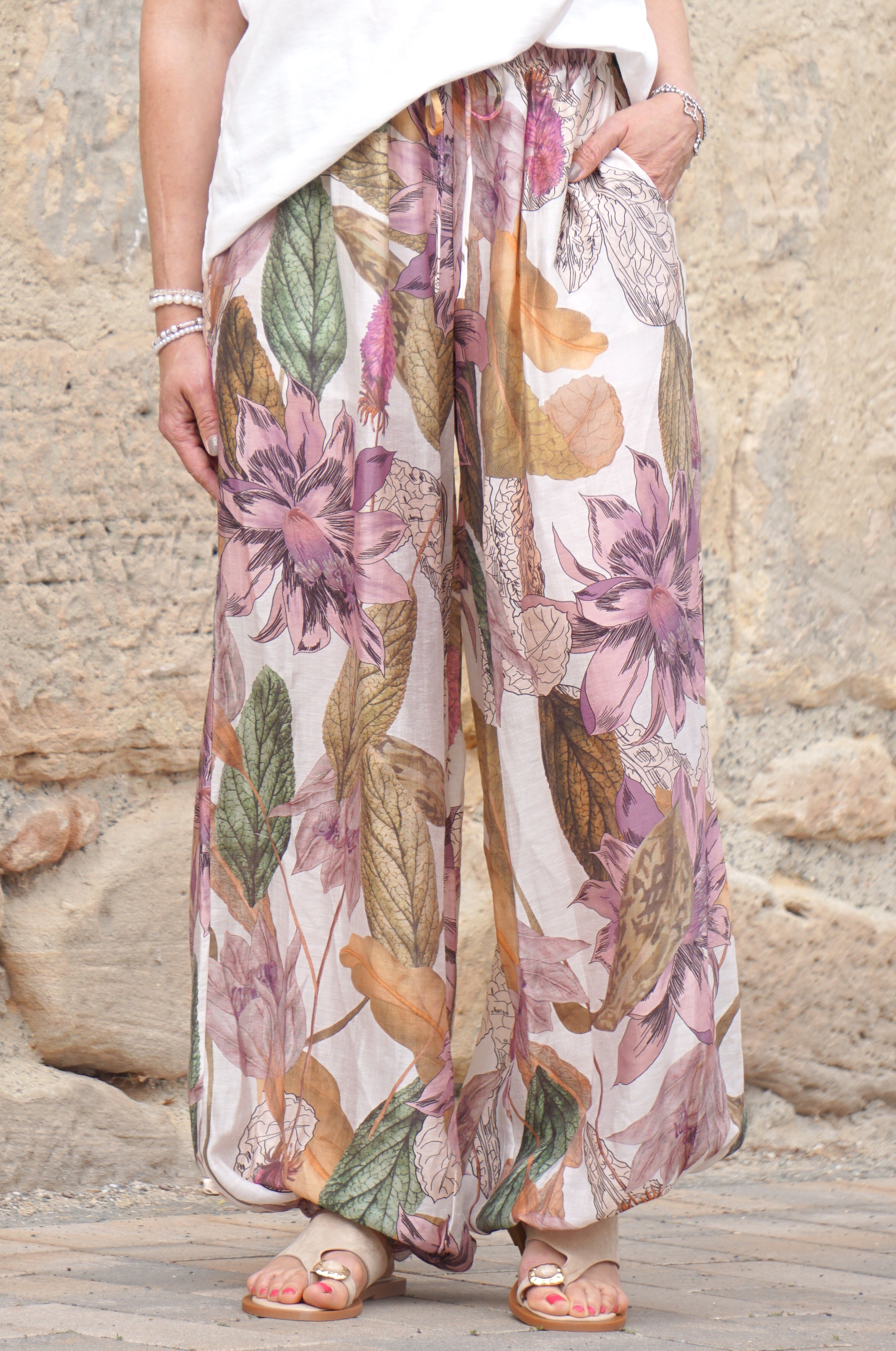 Leichte Sommerhose mit Print