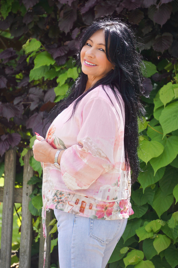 Leichte Blousonjacke „Summer“, rosa