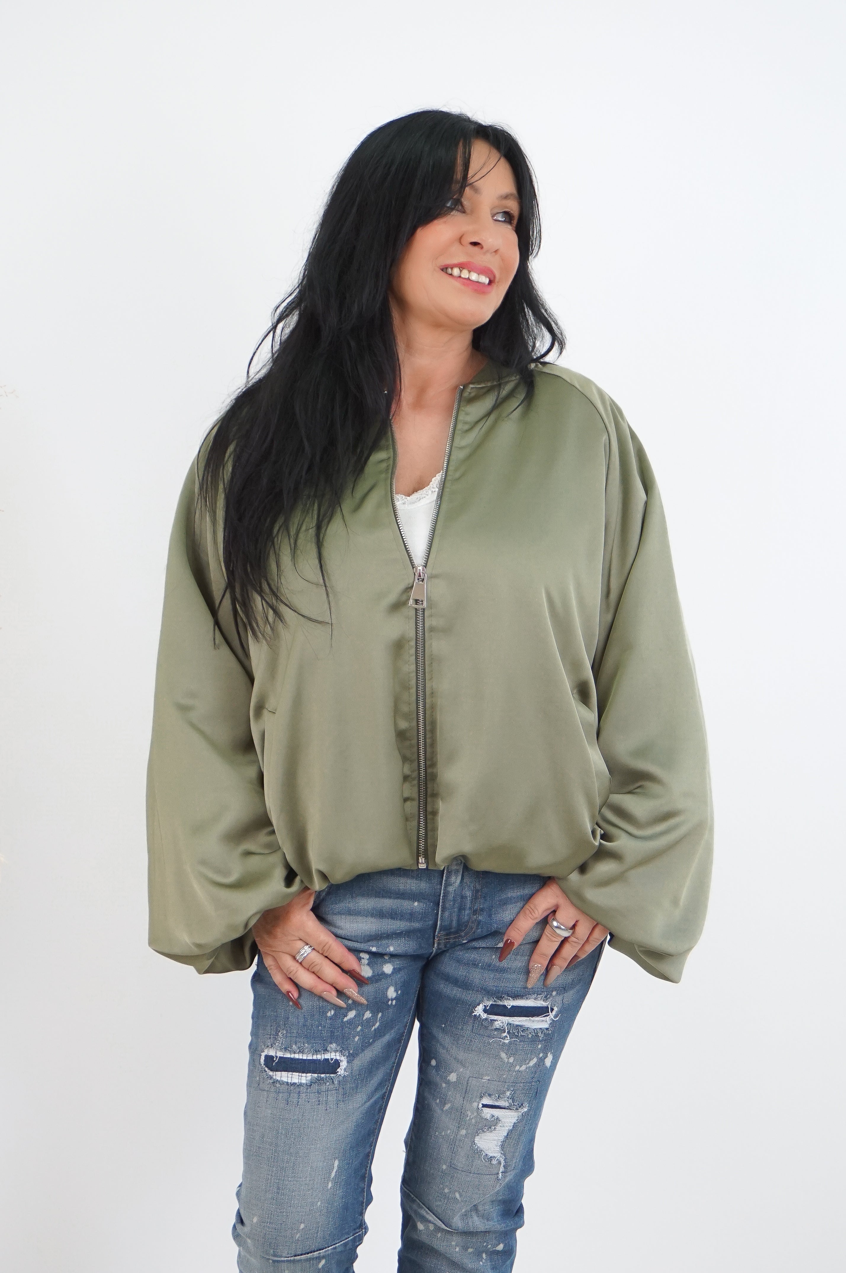 Blousonjacke, khaki