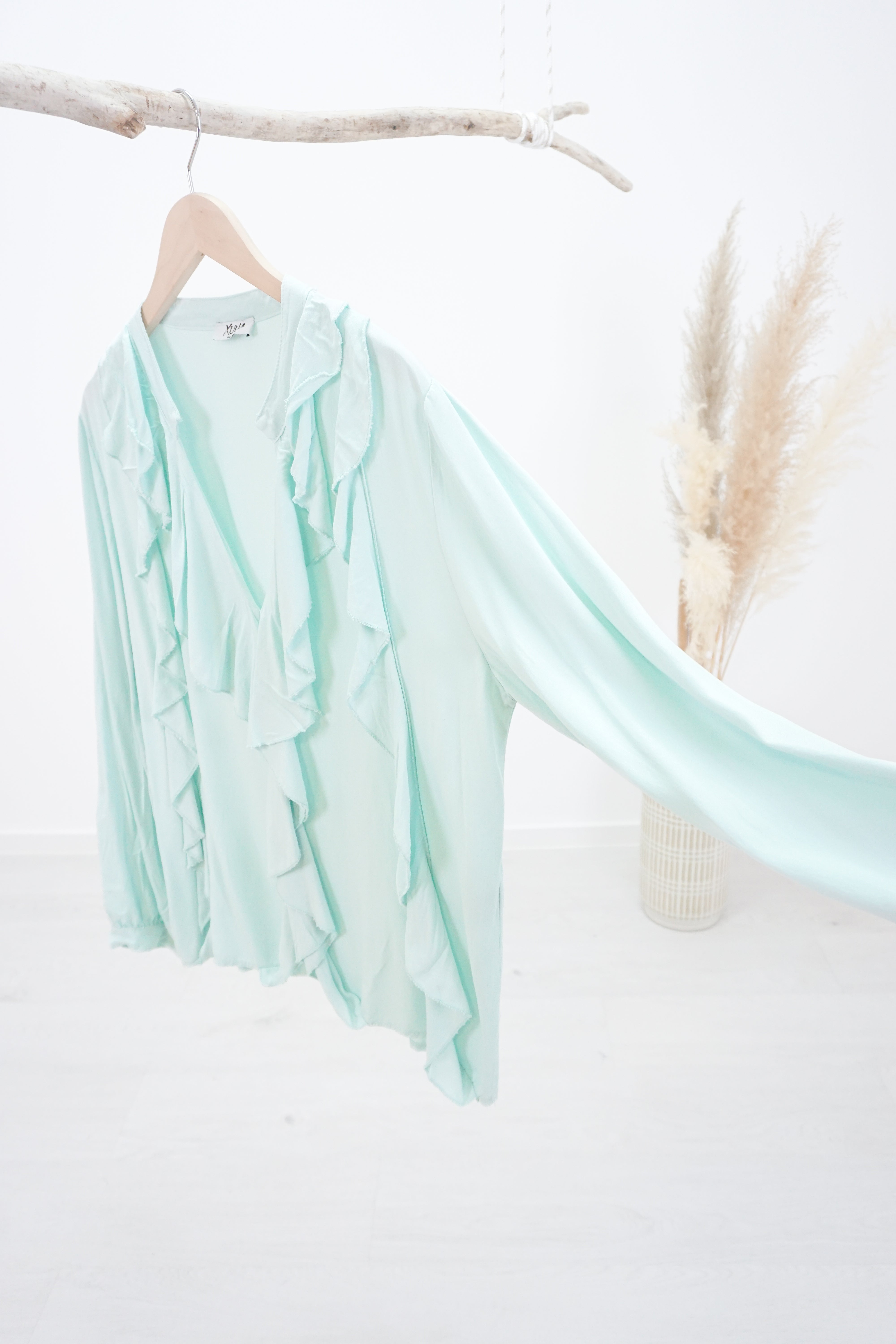 Shirt mit Volants, mint