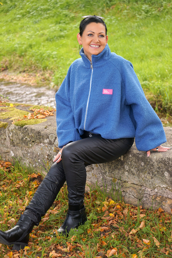 Karostar Lederimitat Hose, schwarz