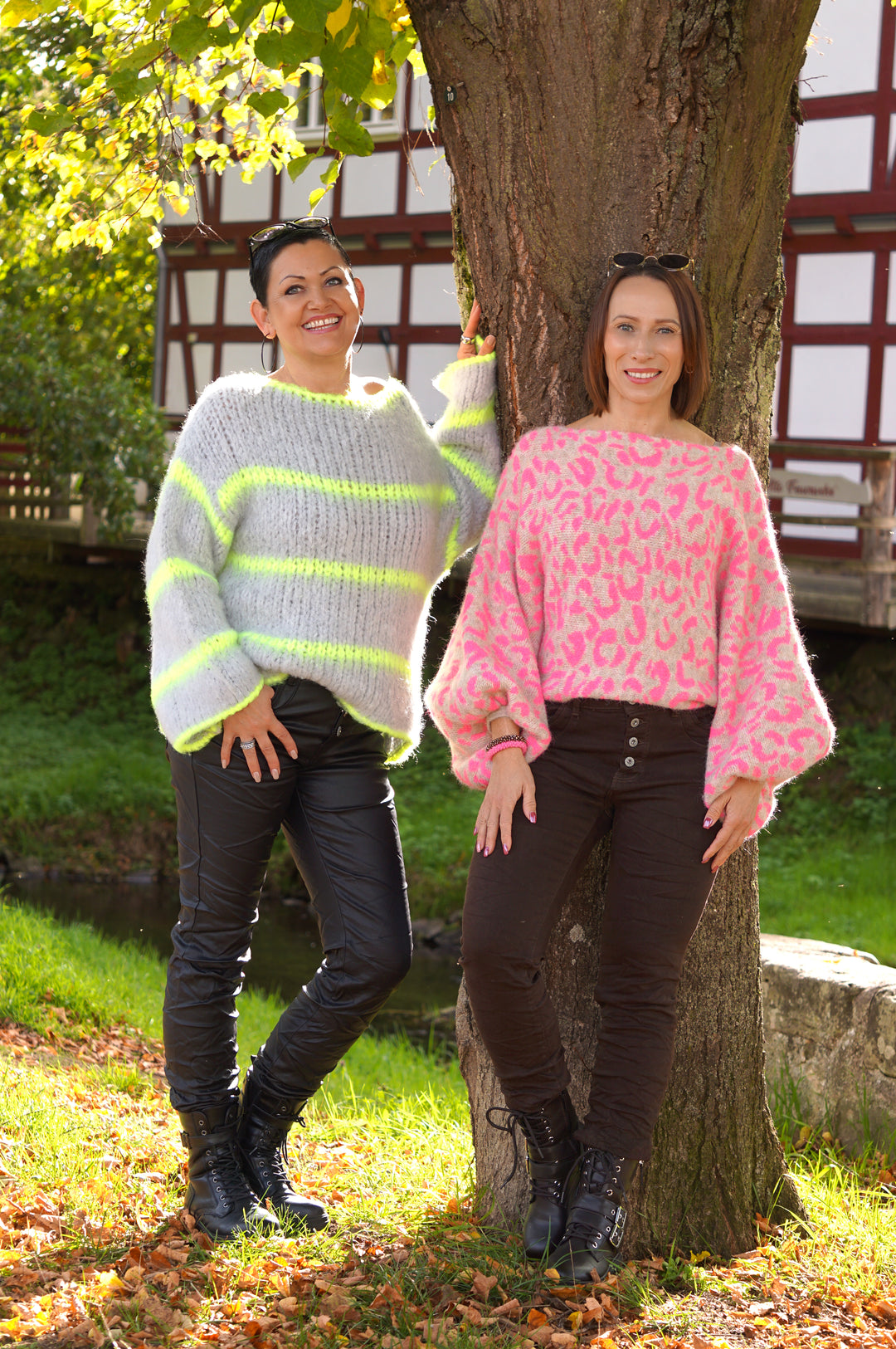 Karostar Lederimitat Hose, schwarz