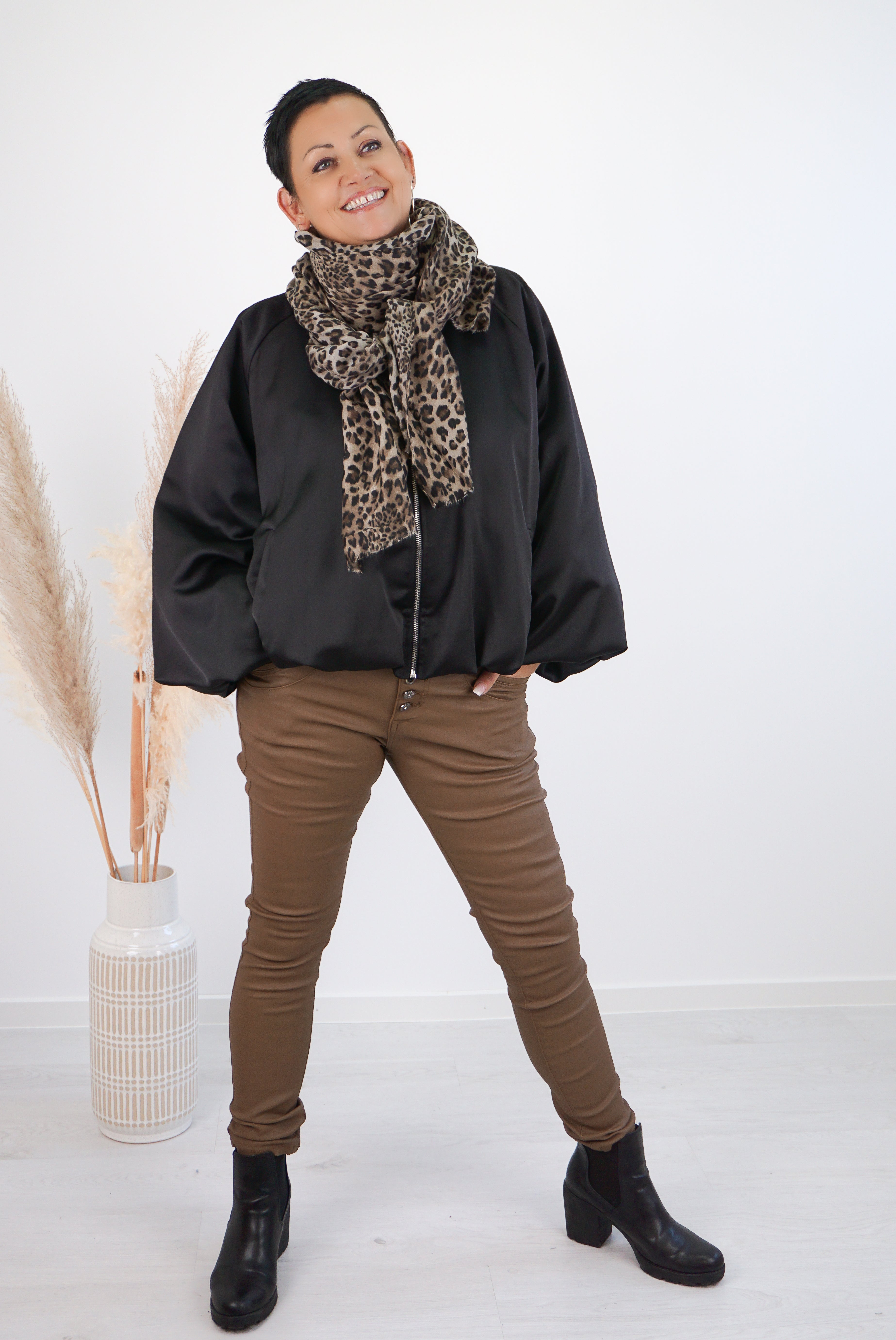 Lederimitat Hose "Favorite",camel