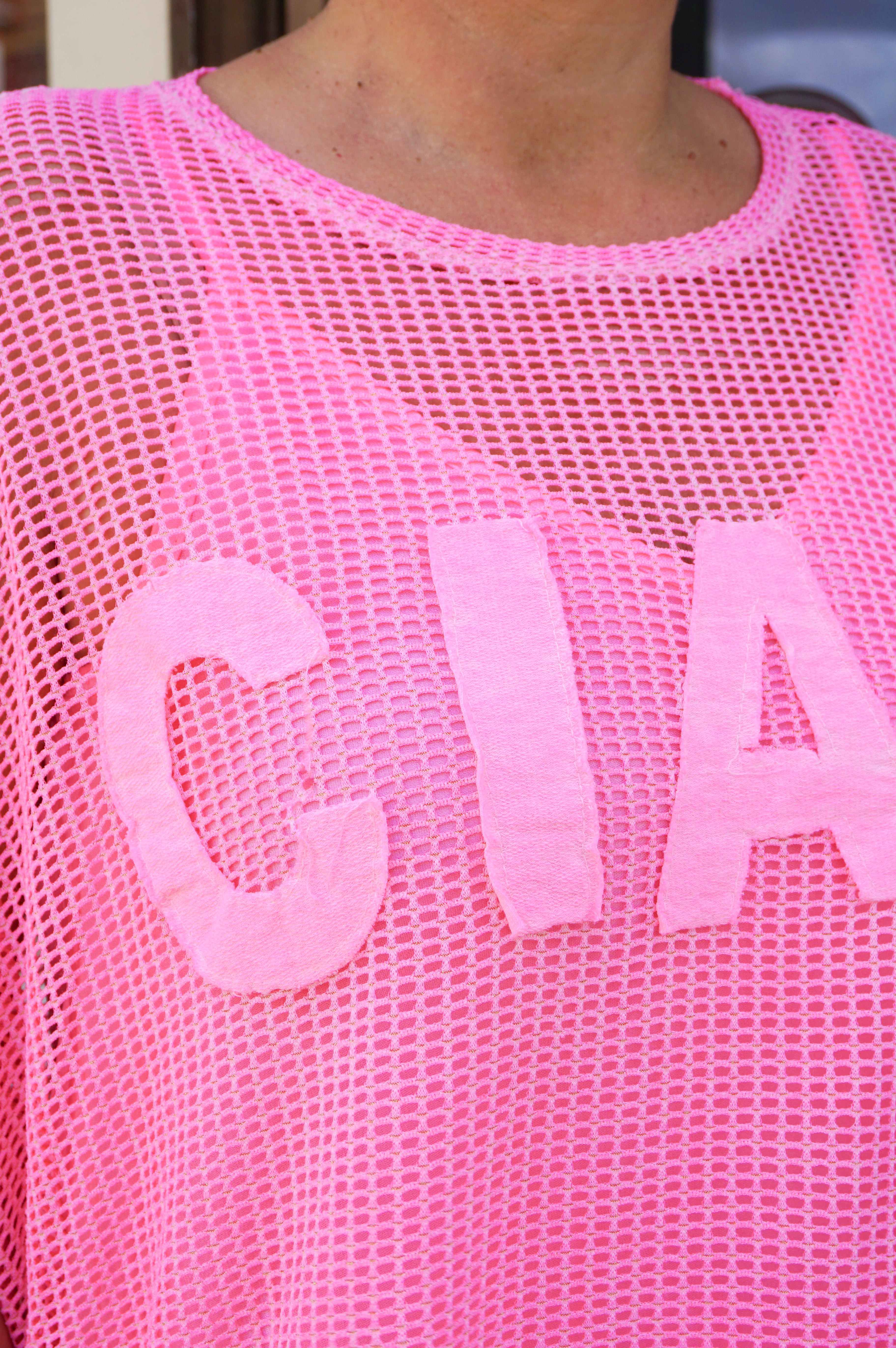 Basic Satintop, neonpink