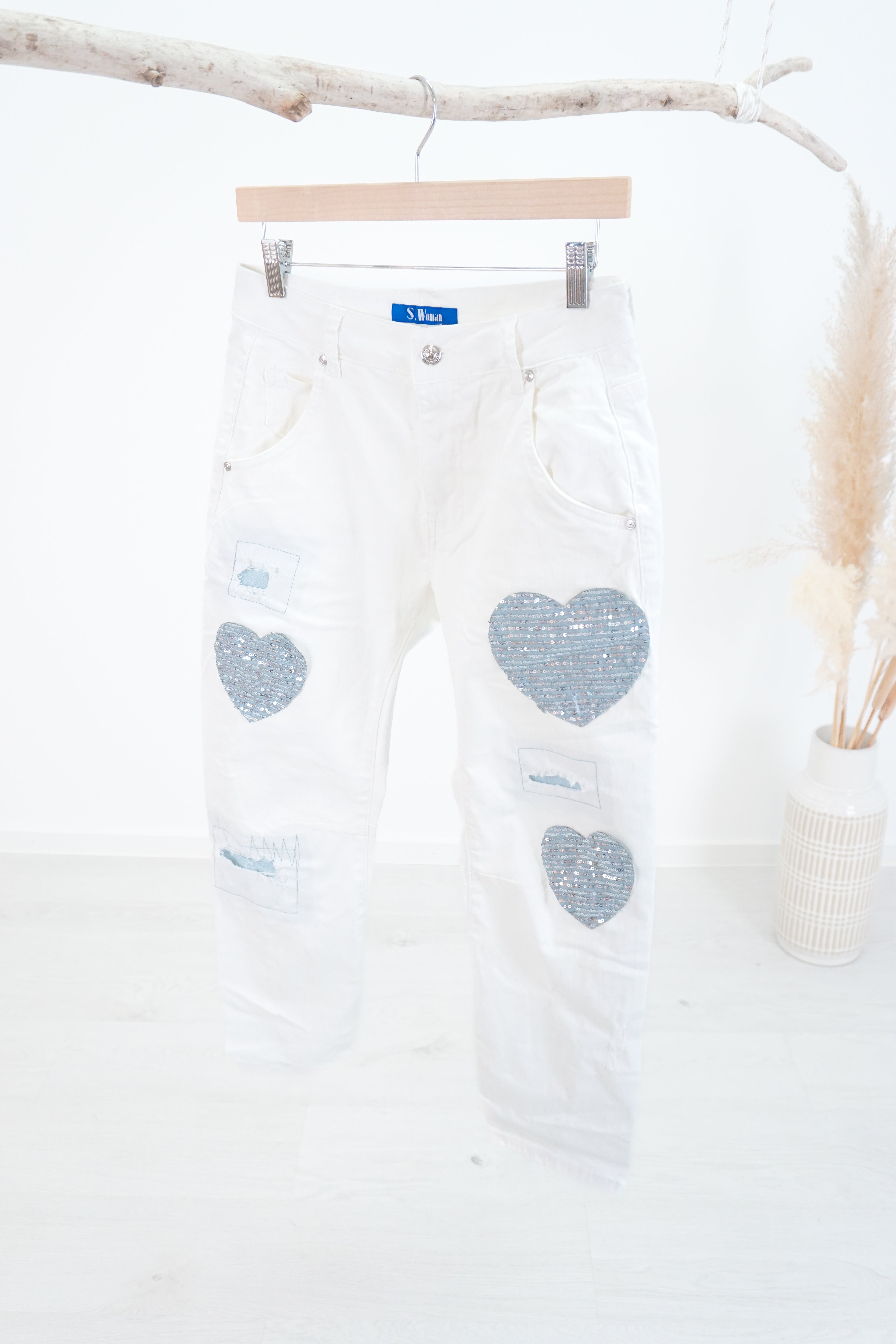 Sexy Woman Jeans "blue hearts"