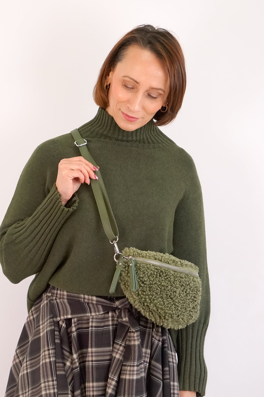 Umhängetasche "Teddy", khaki