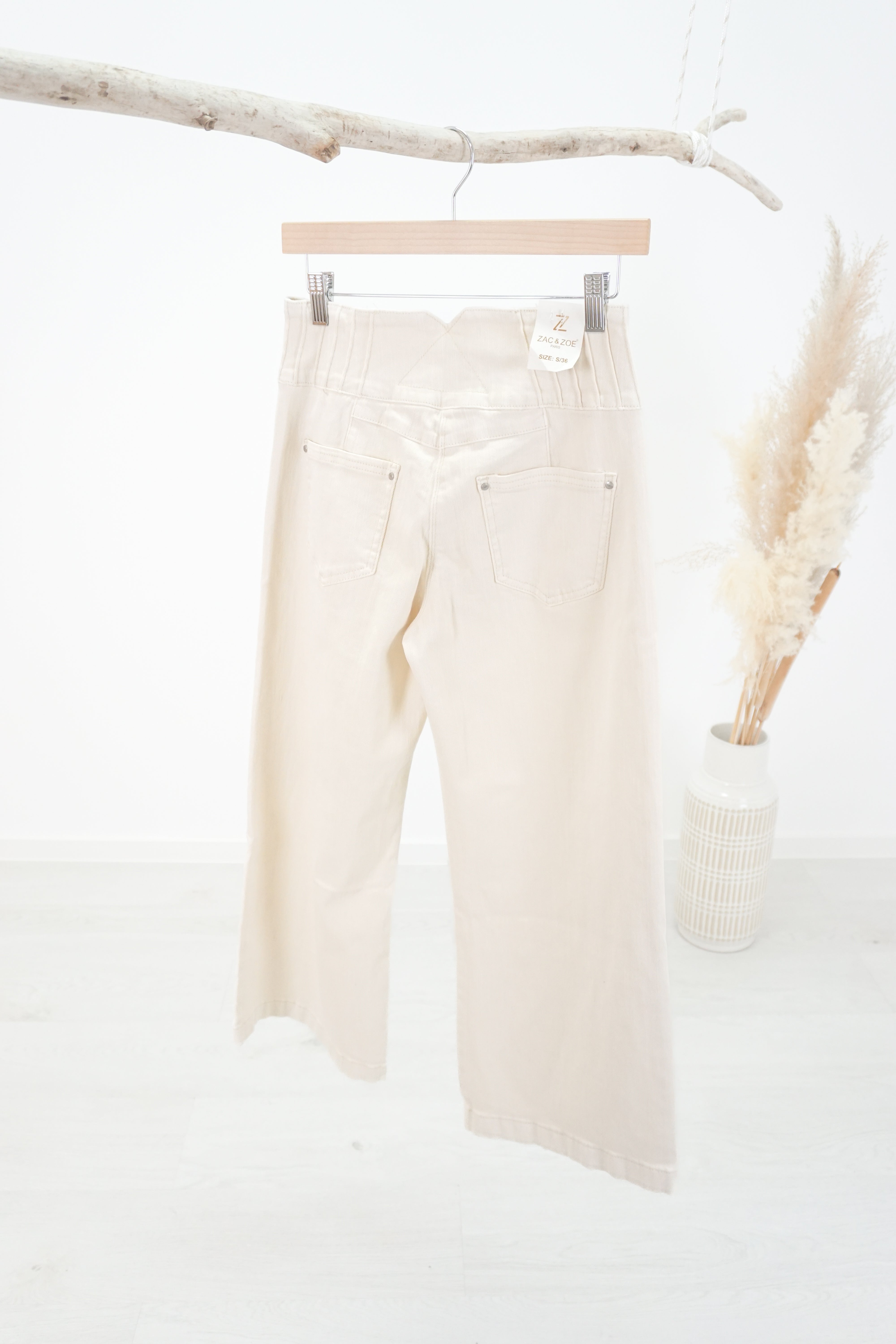 Jeans mit hohem Bund von Zac & Zoe mit geradem Bein