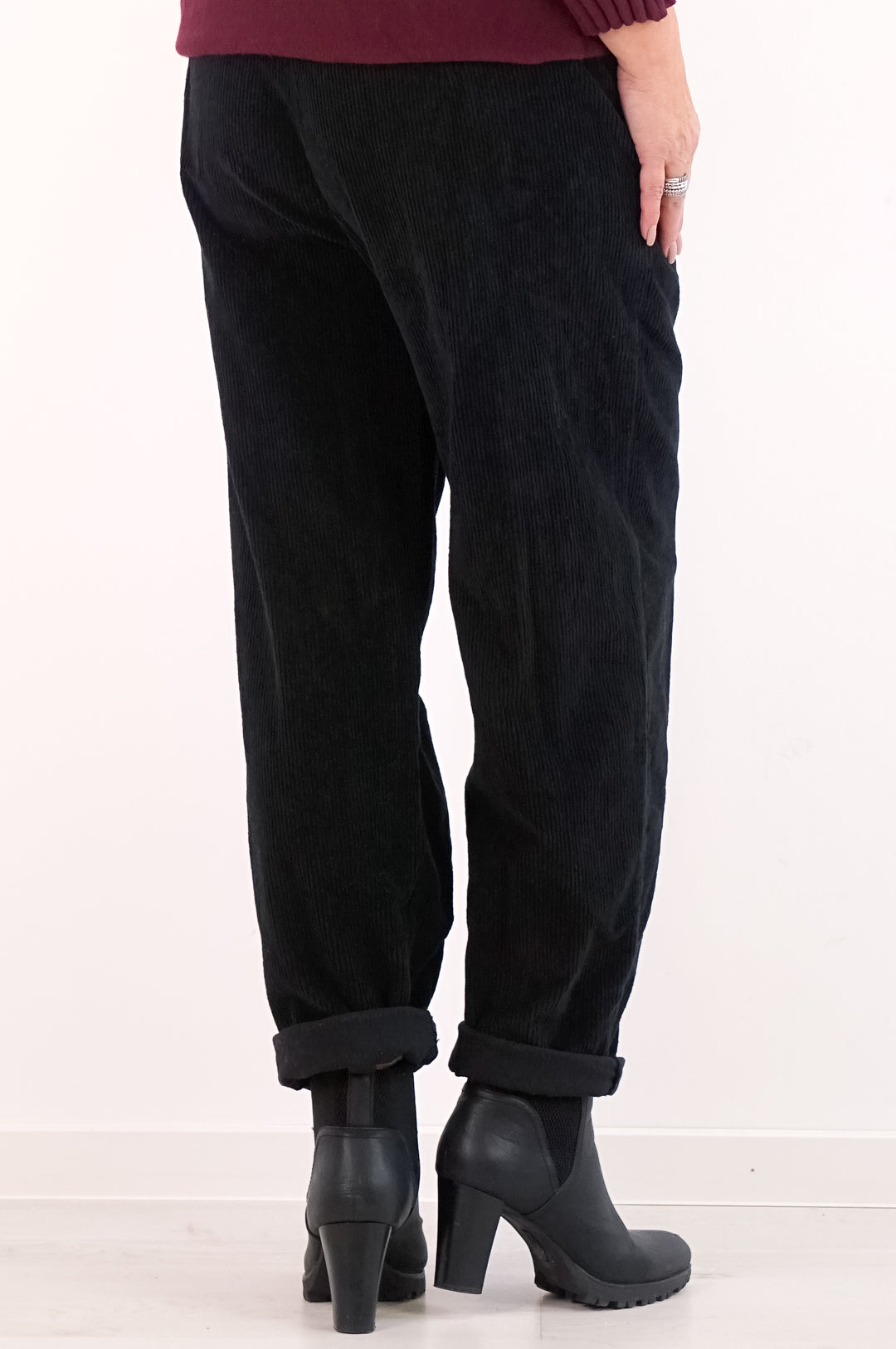 Cord Jogpant, schwarz