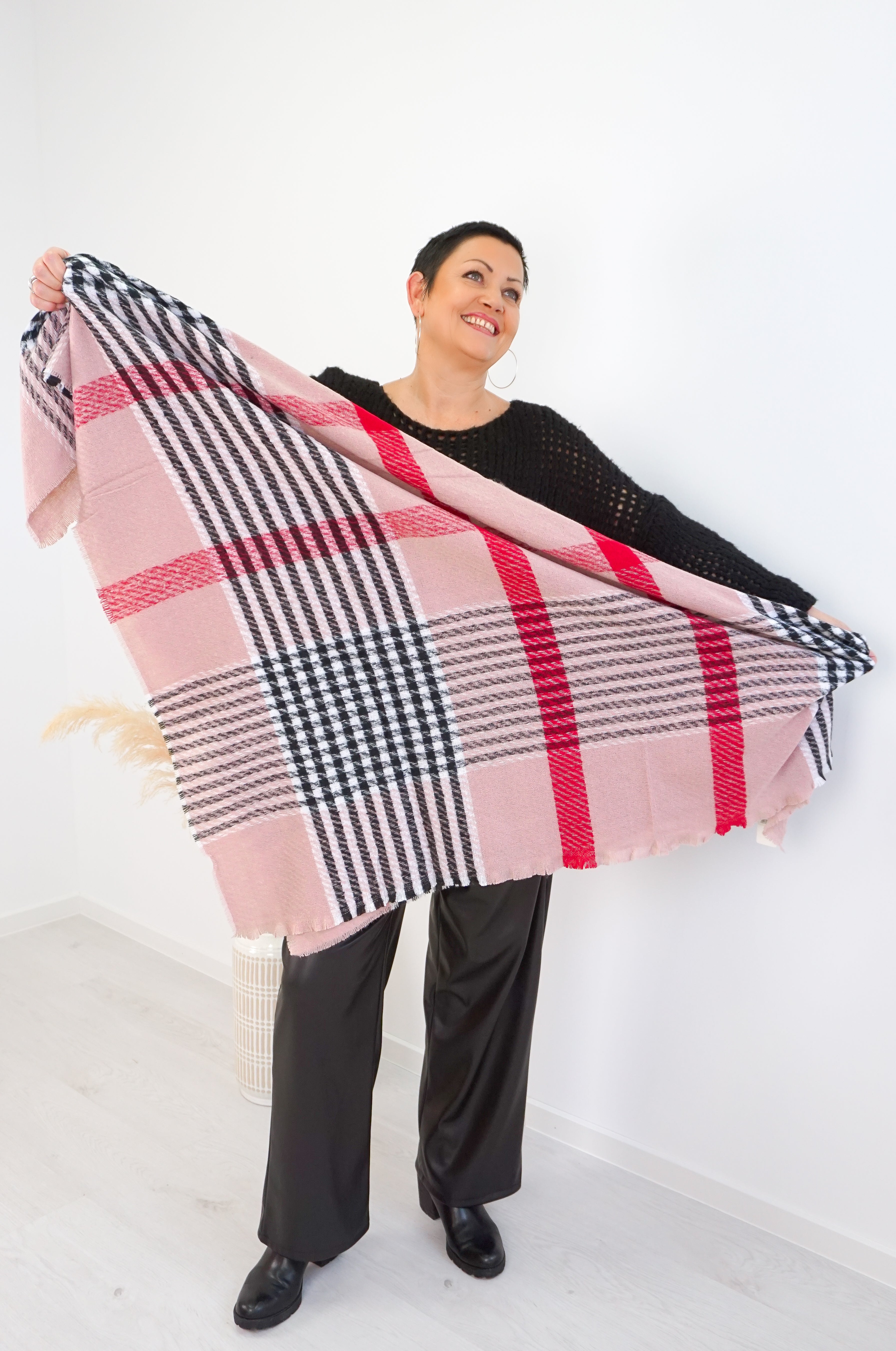 Dicker Schal "London", rose