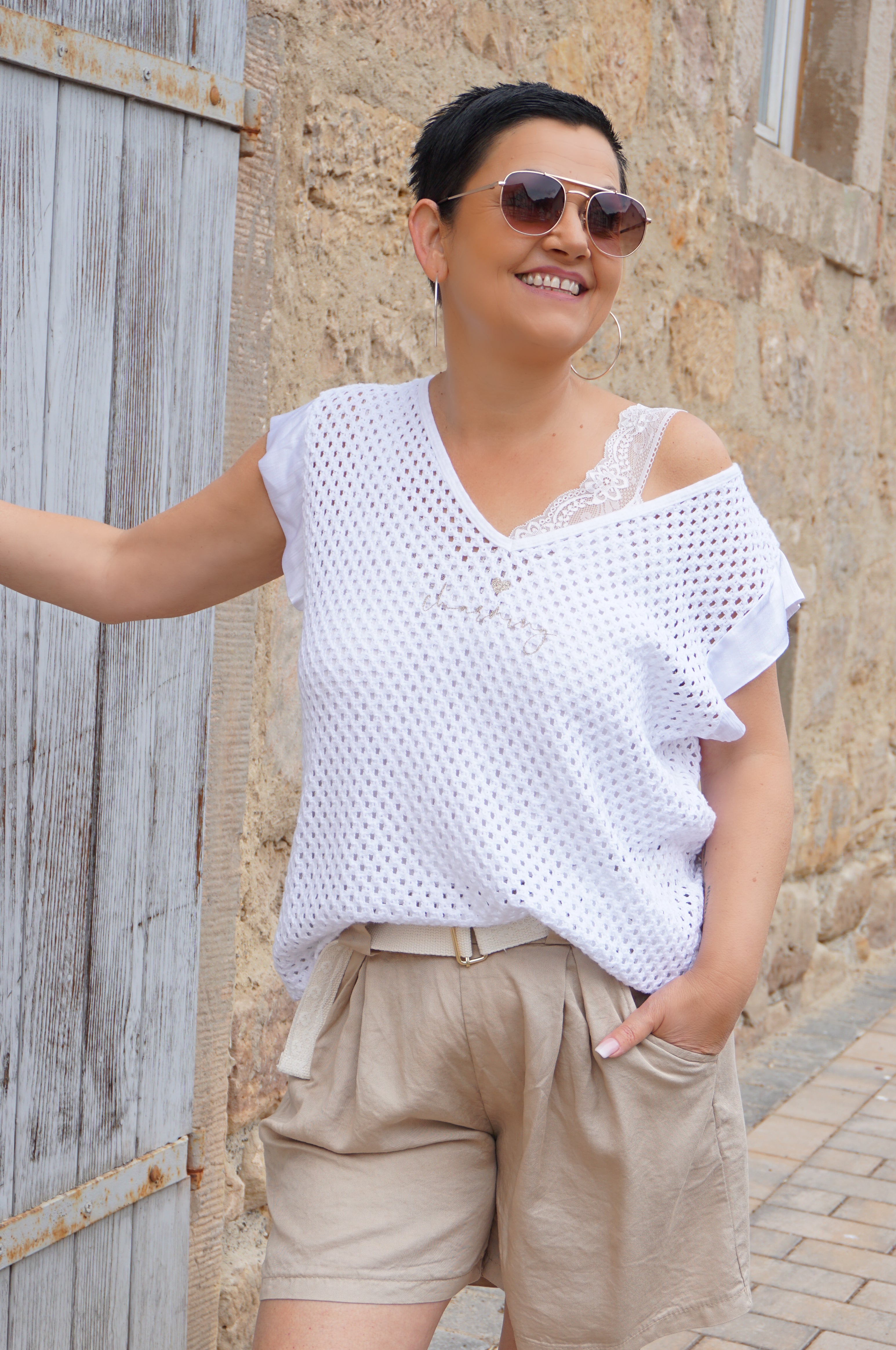 Häkelshirt "charming"