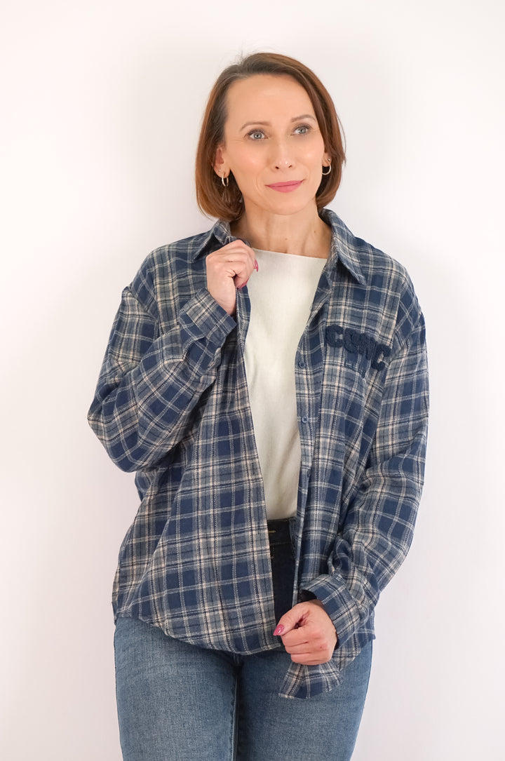 Kariertes Hemd „ICONIC“, blau