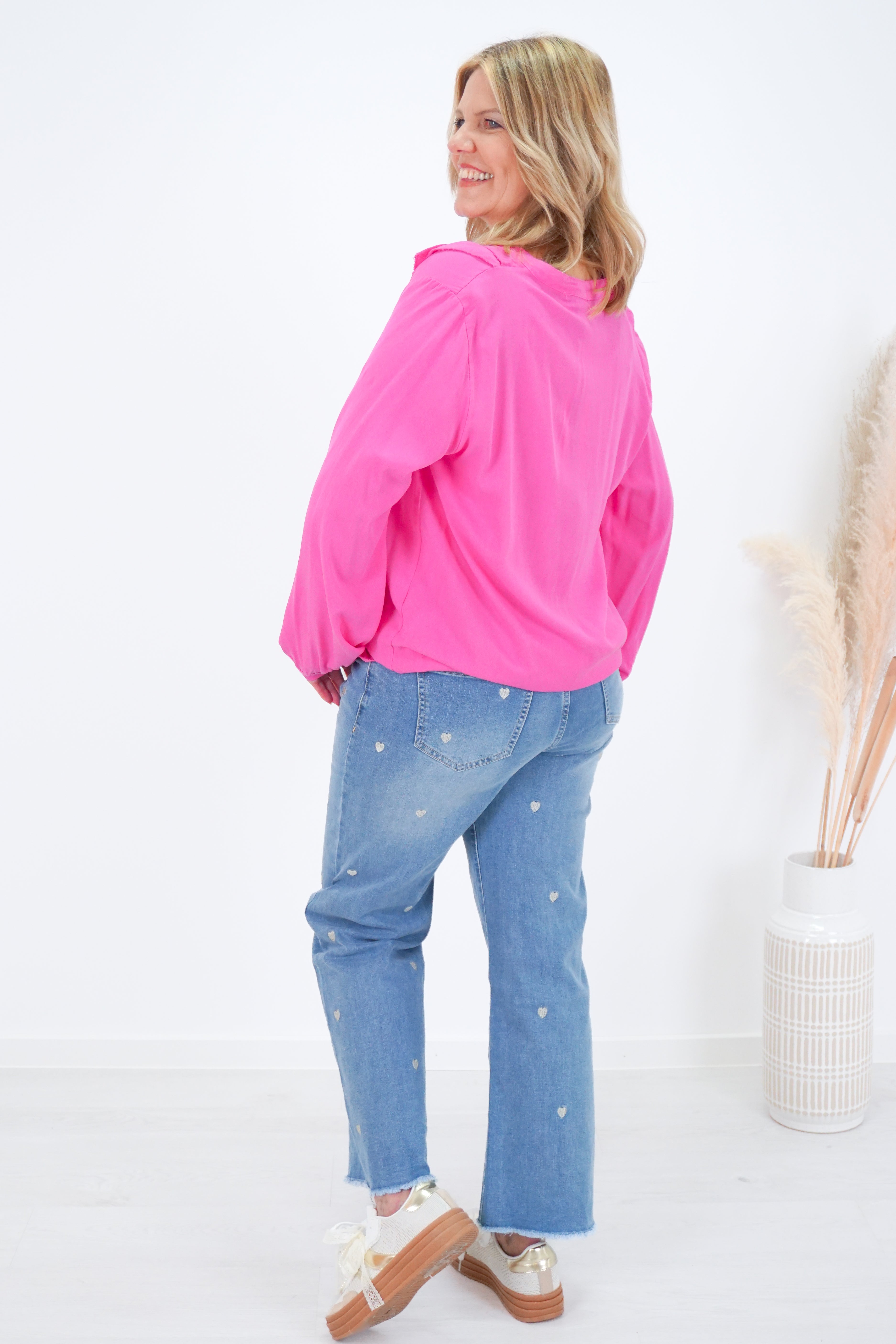 Jeans von Zac & Zoe mit geradem Bein "hearts"