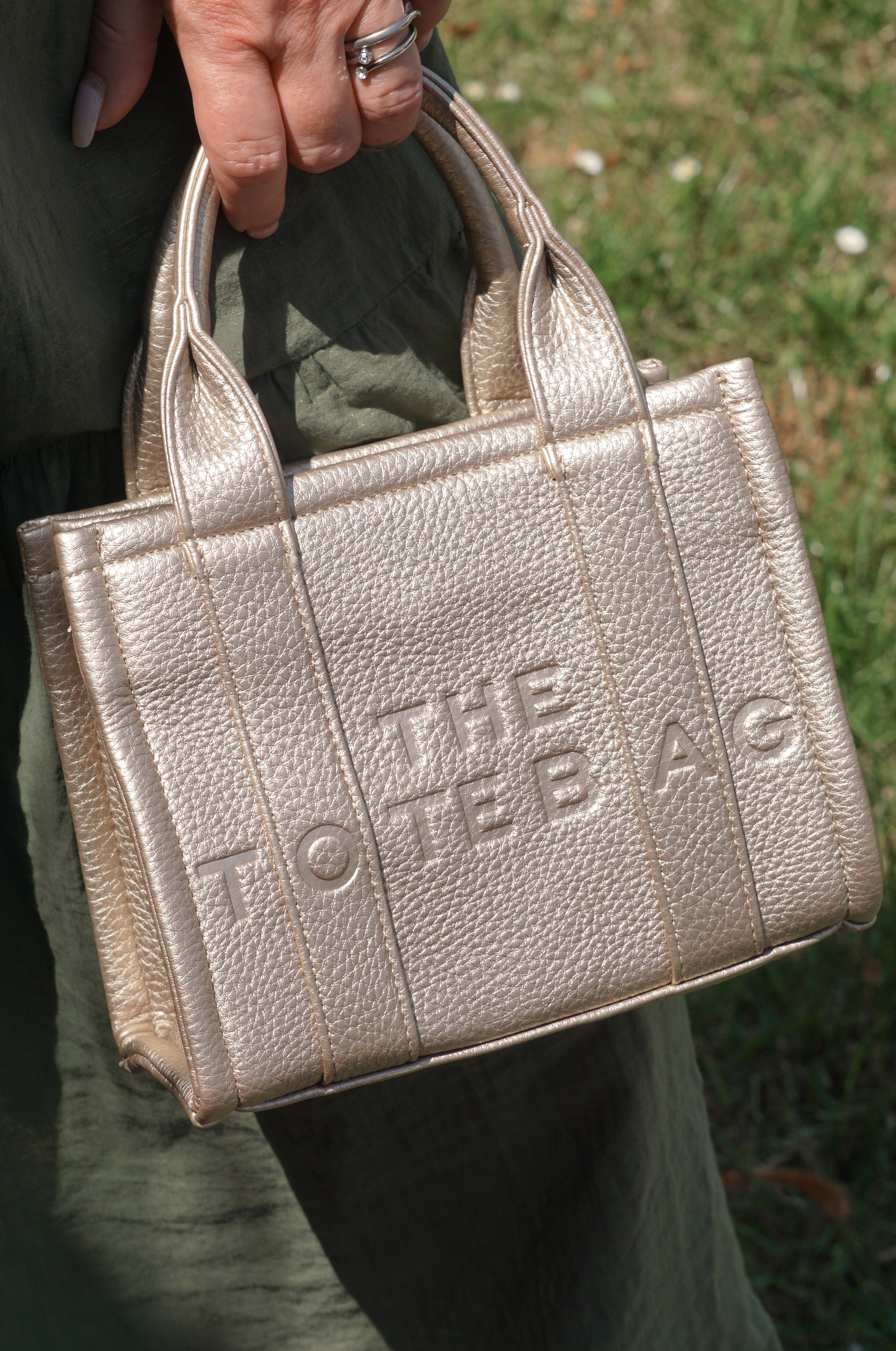 Tasche „Tote Bag“ klein, gold