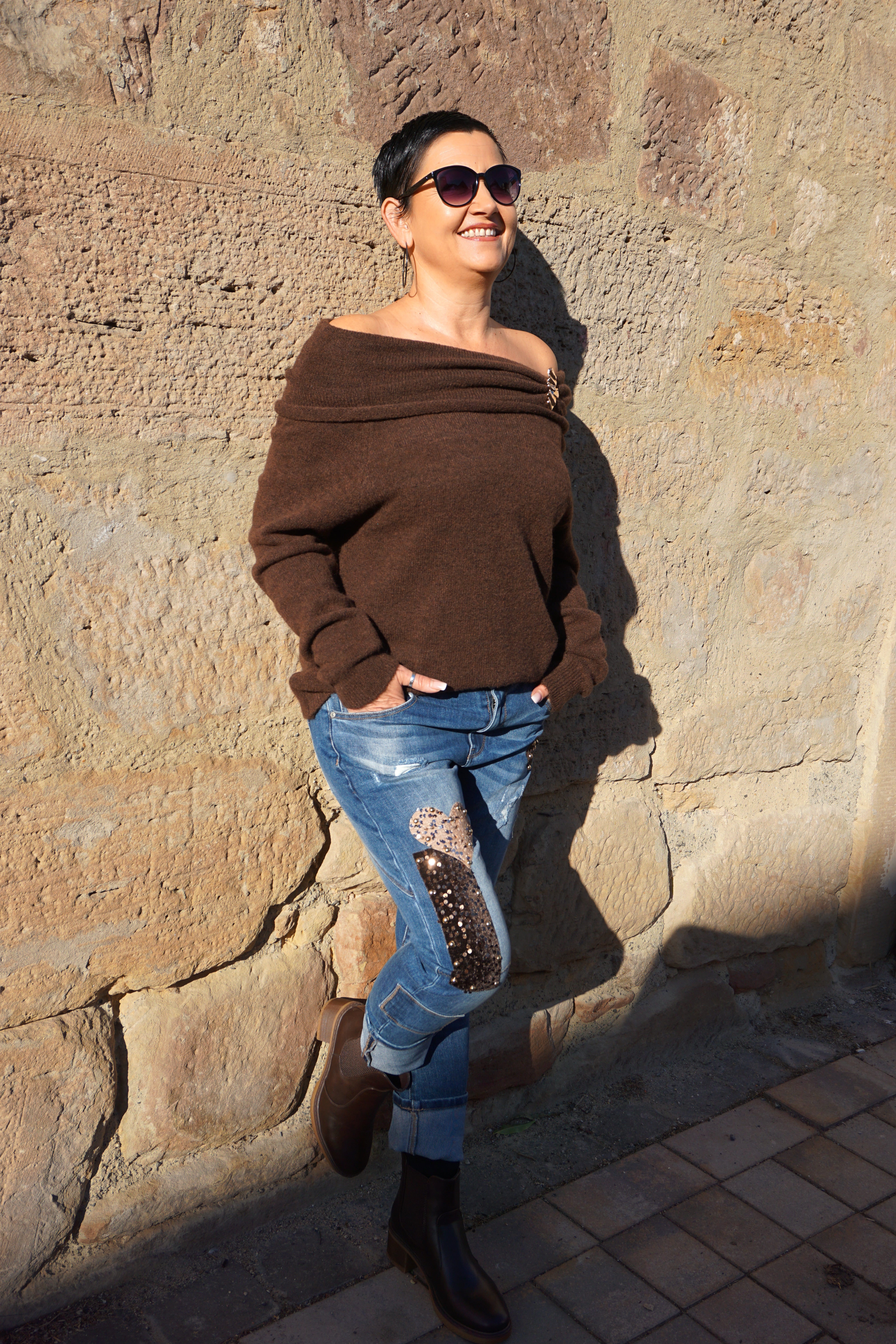 Sexy Woman Jeans "autumn Love", blau