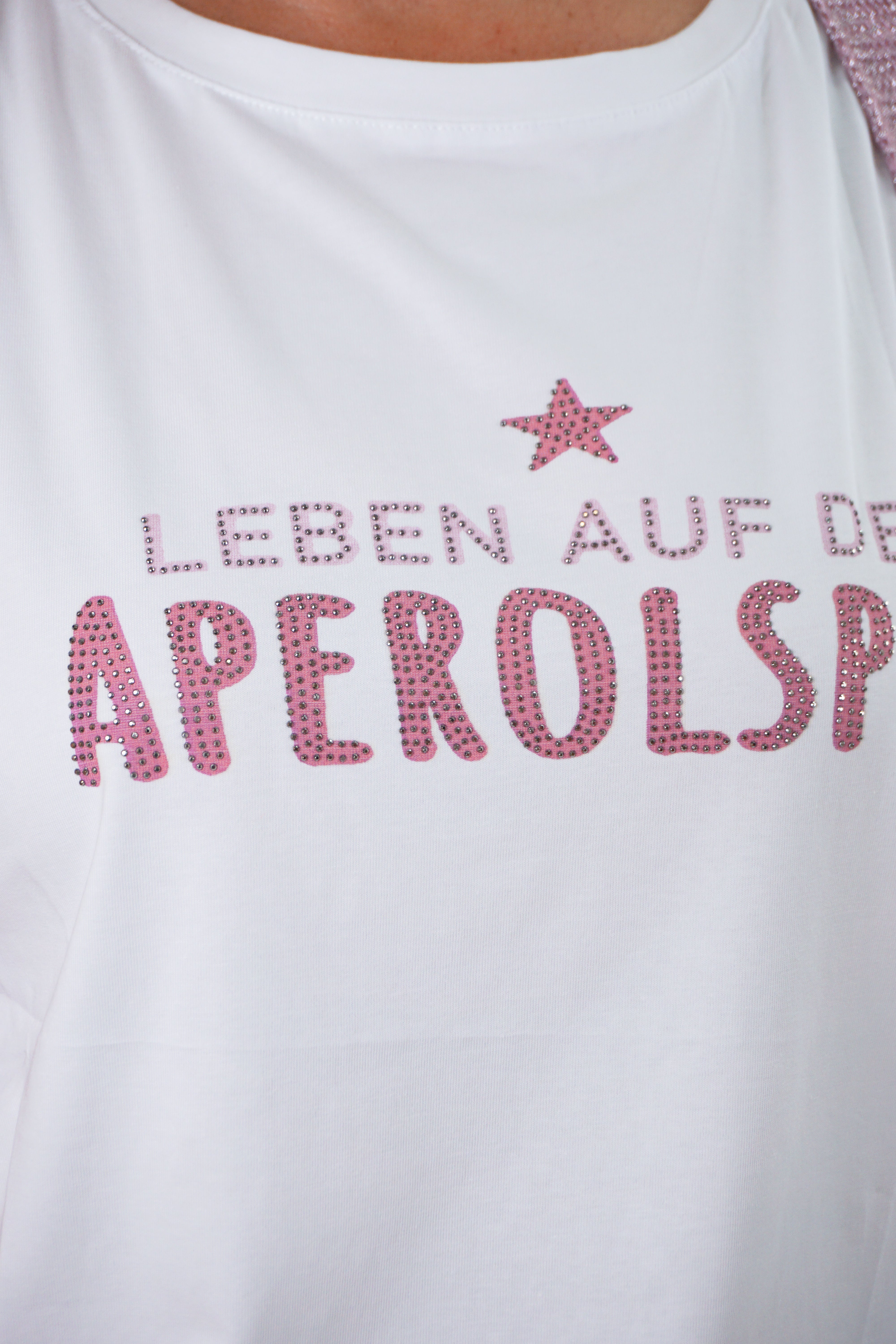 T-Shirt "aperolspur", rose