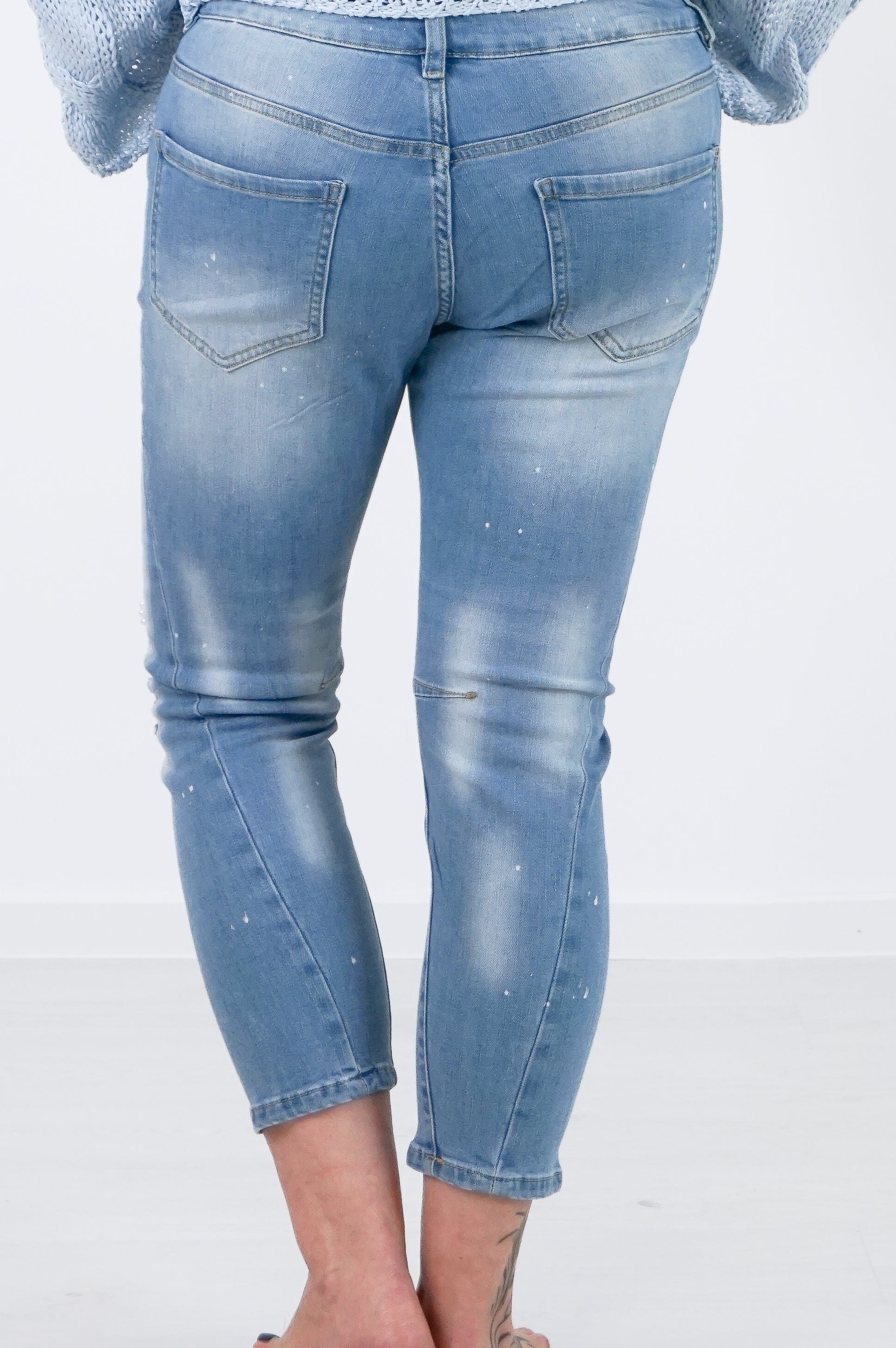 Sexy Woman 7/8 Jeans “glamour“, blau