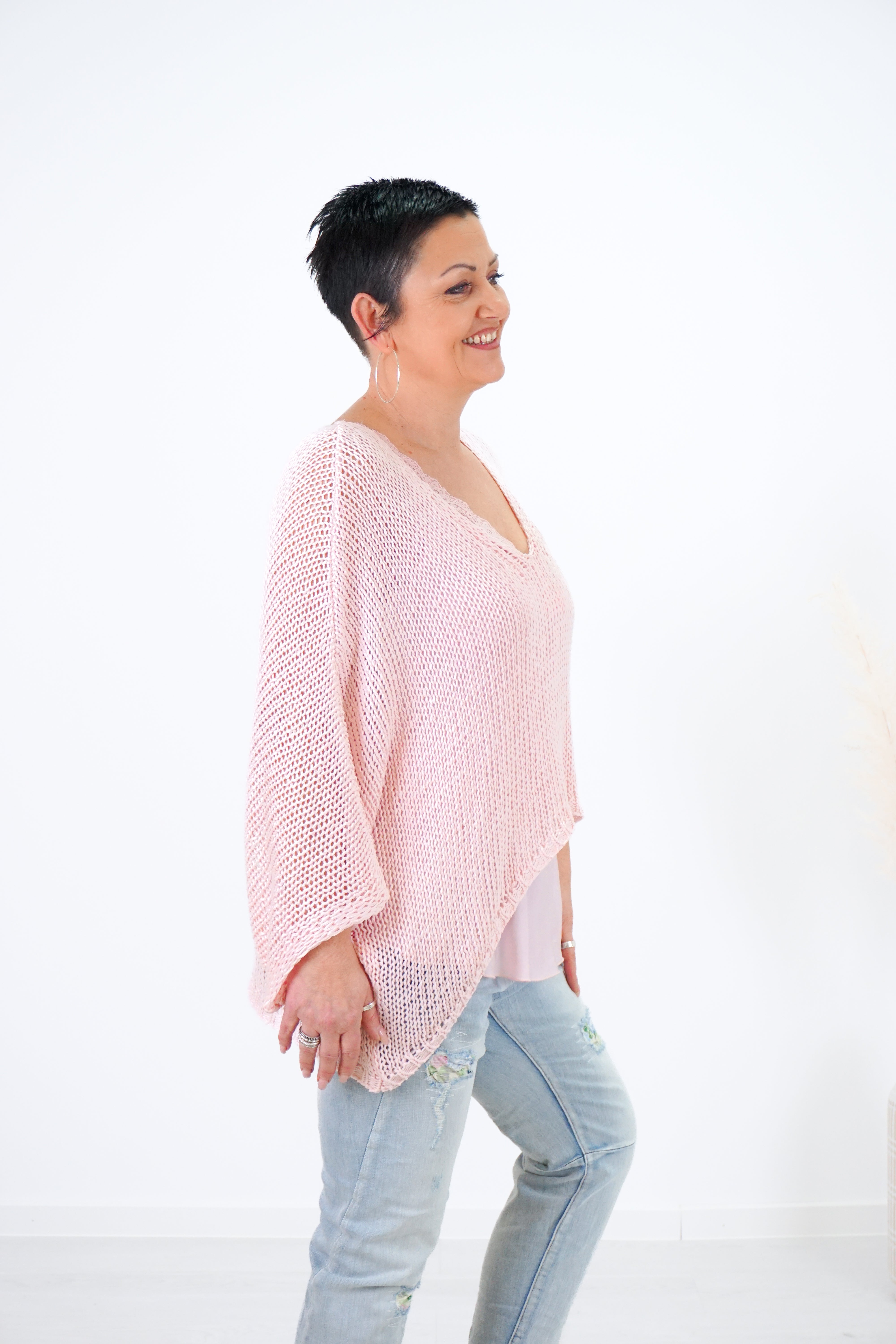 Häkelshirt, rosa