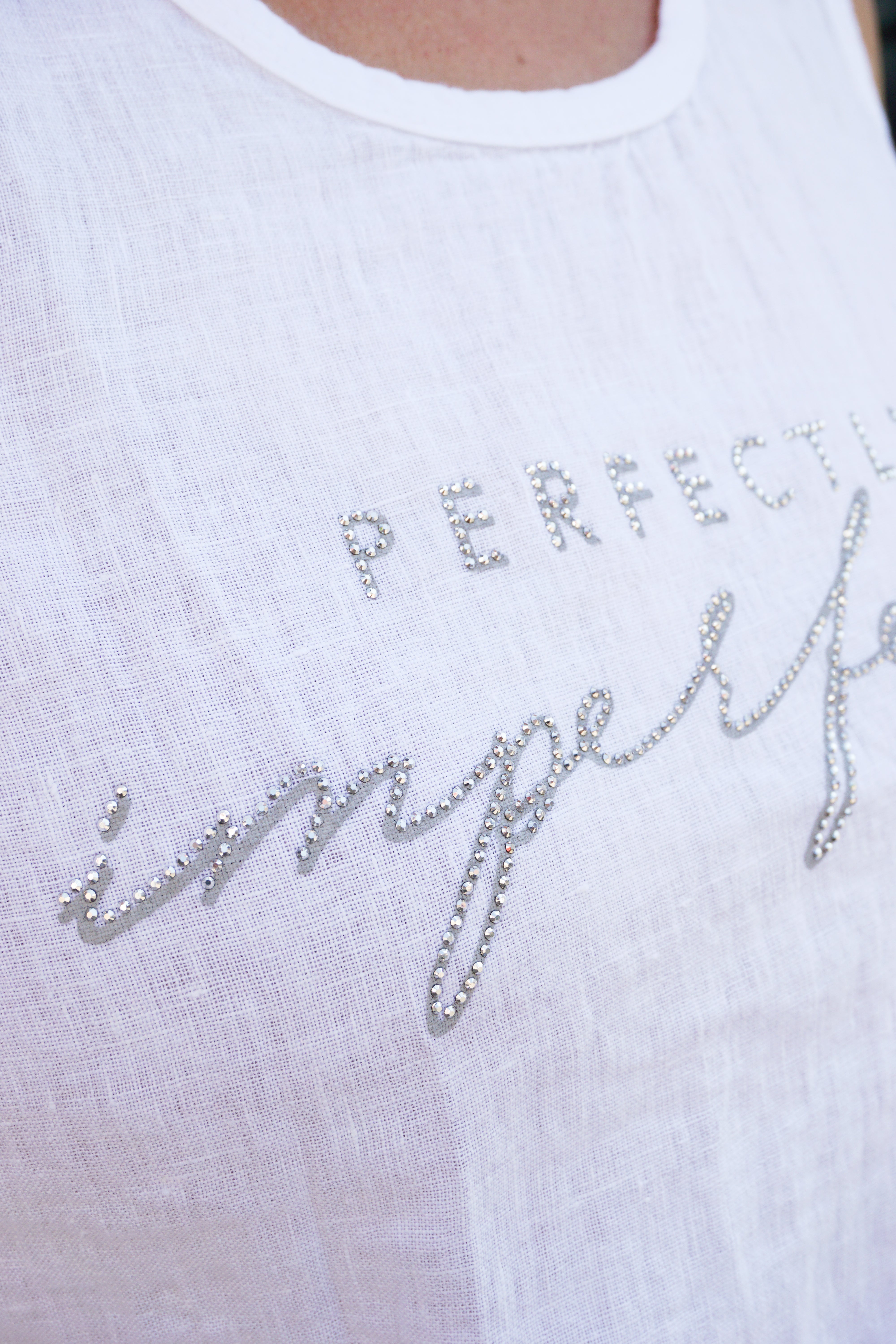 Top "imperfect", weiß
