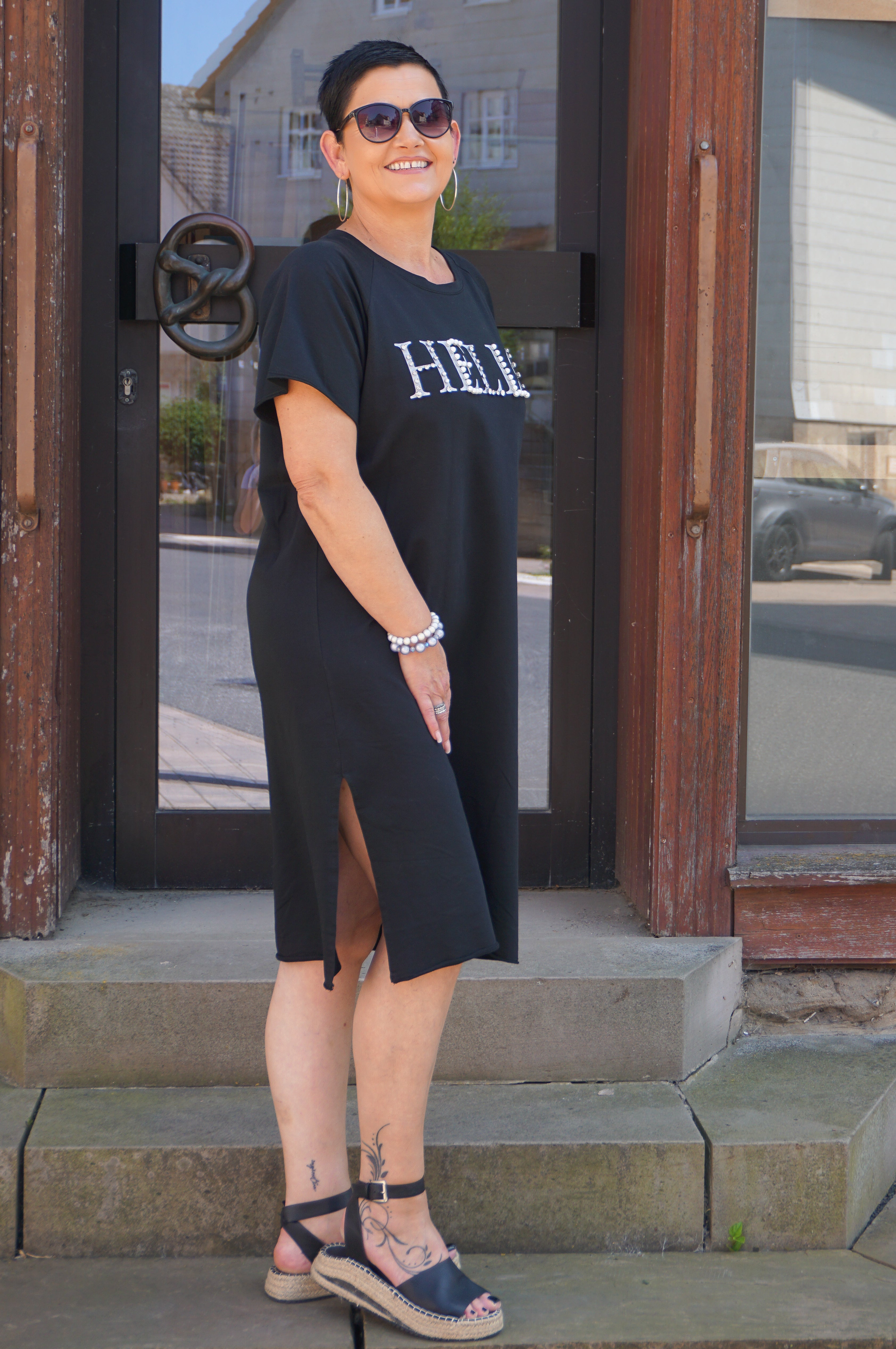 T-Shirt Kleid "HELLO"