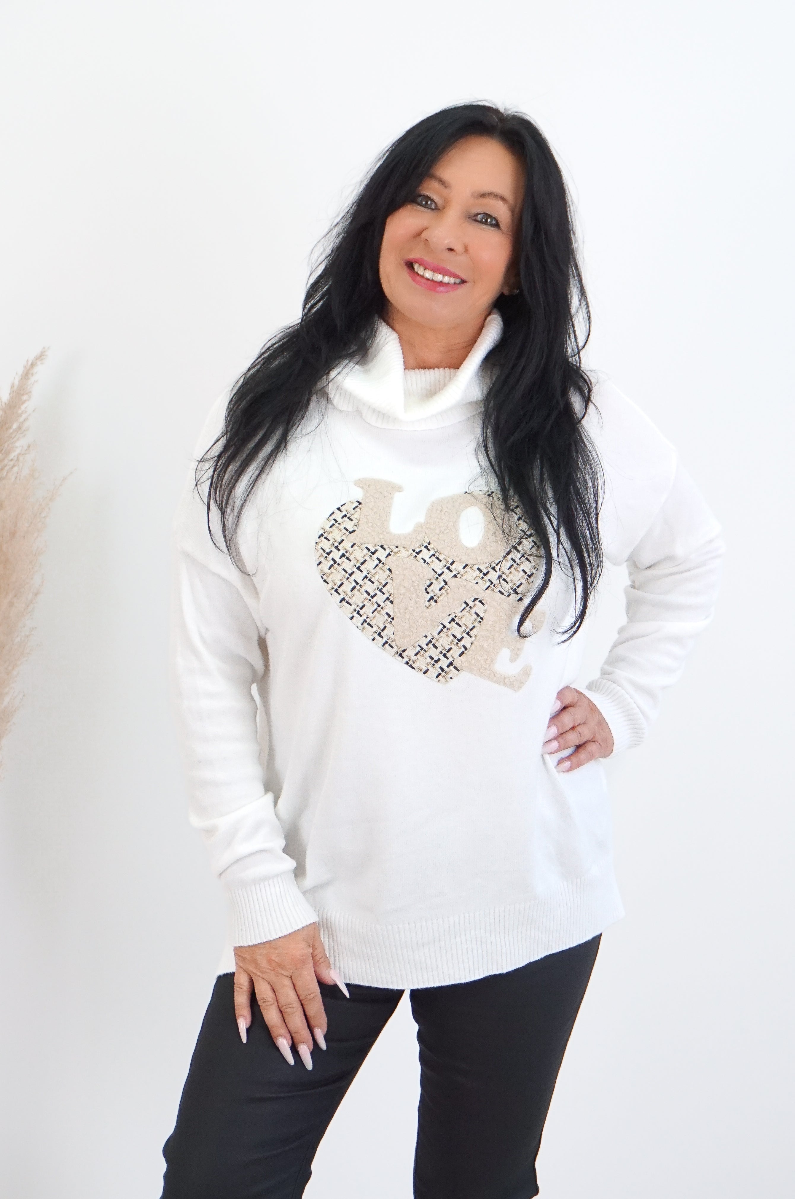 Rollkragenpulli "LOVE"