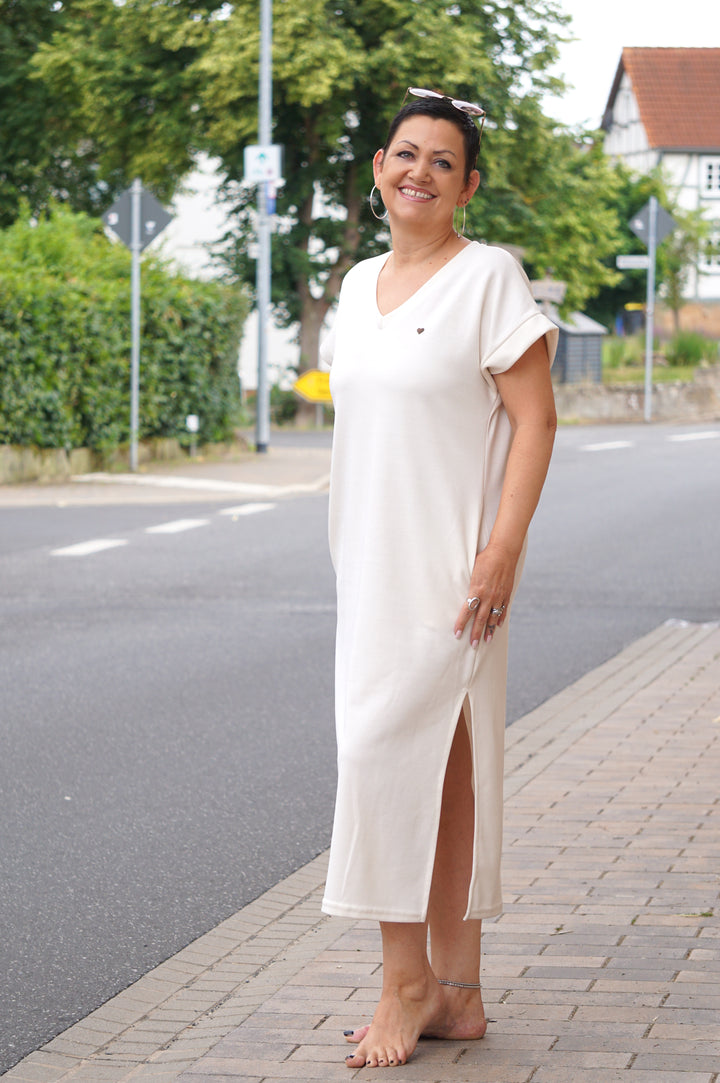 Jersey Kleid “lovely“, creme