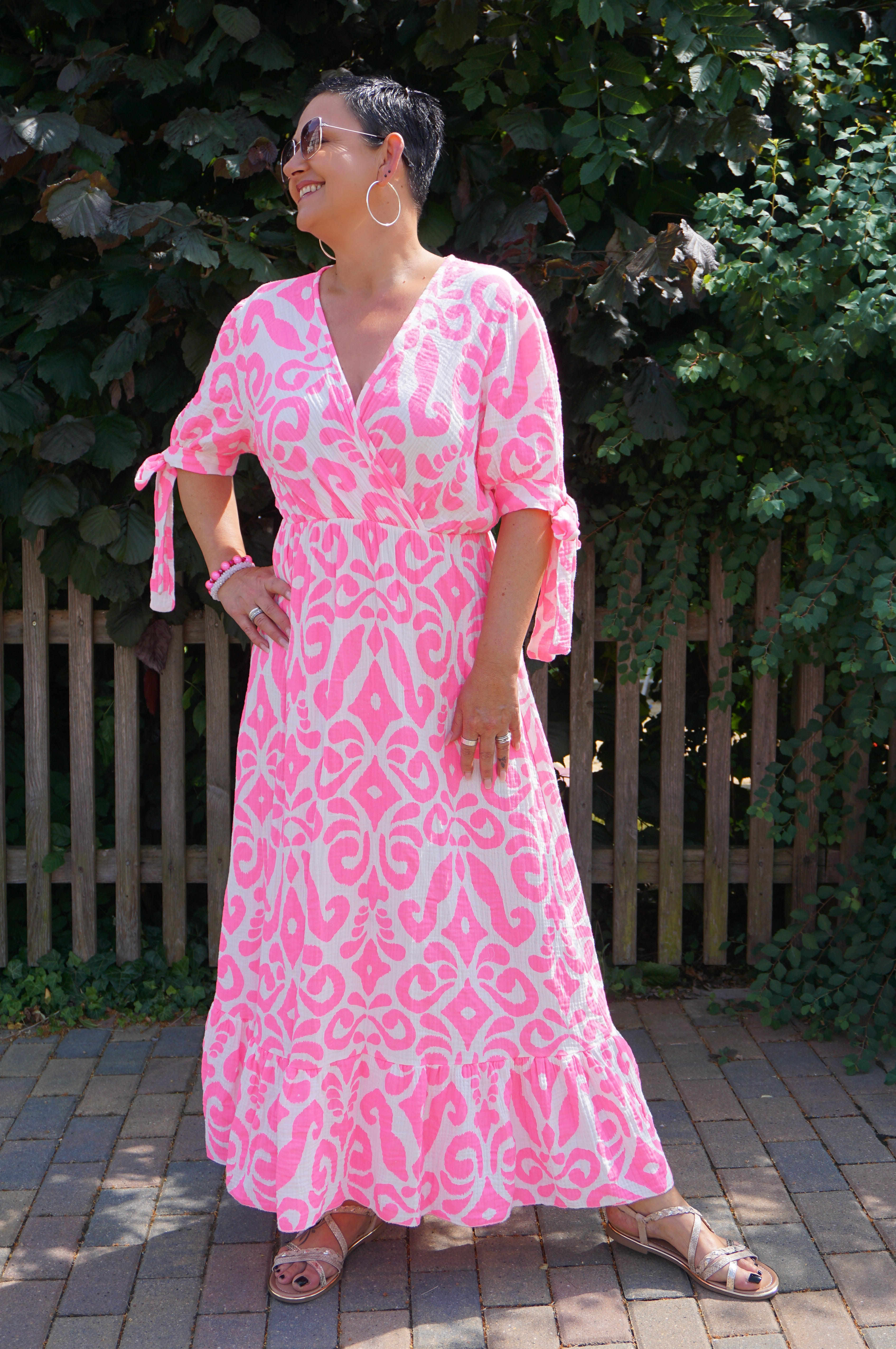 Langes Musselin Kleid