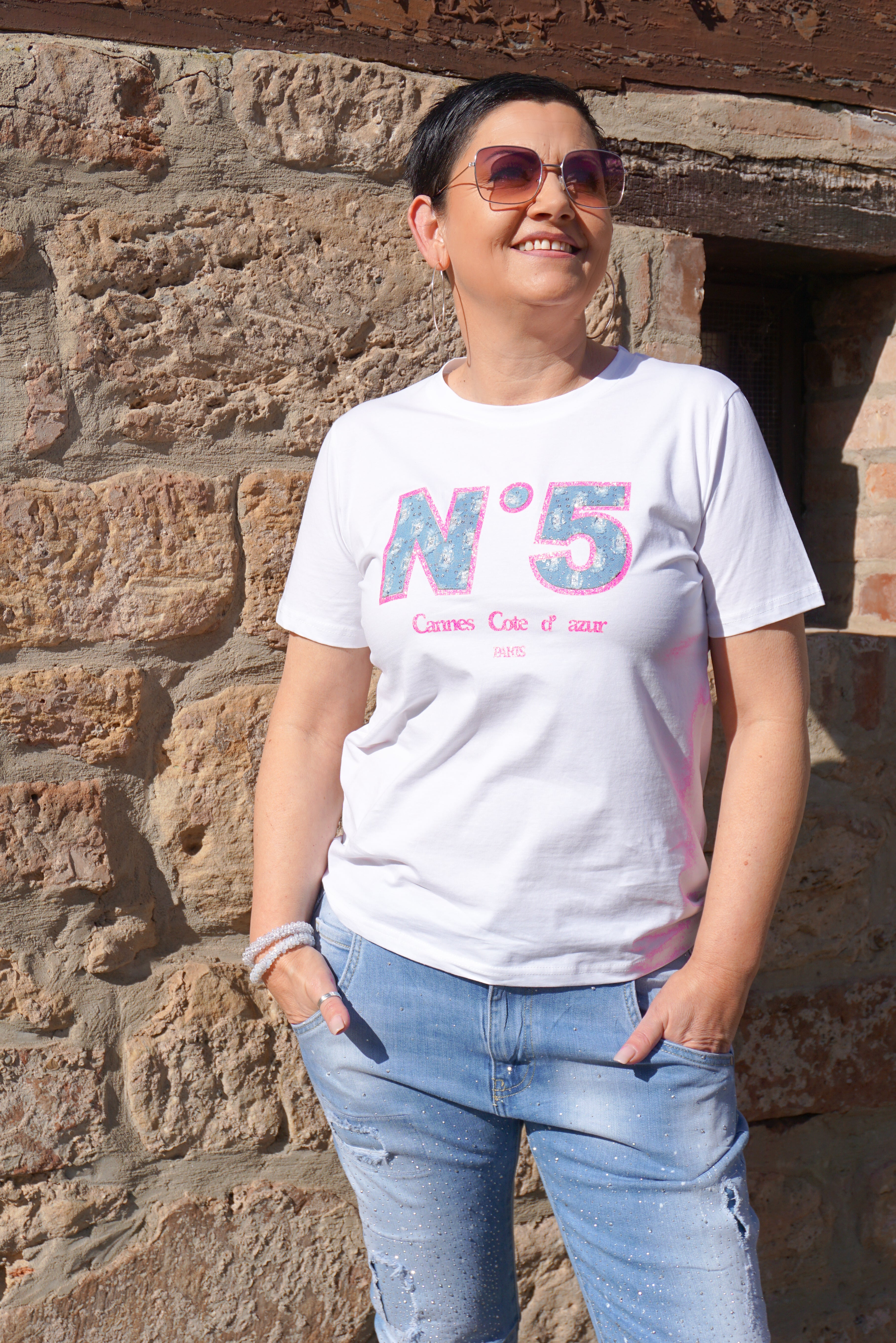 T-Shirt "N5", pink