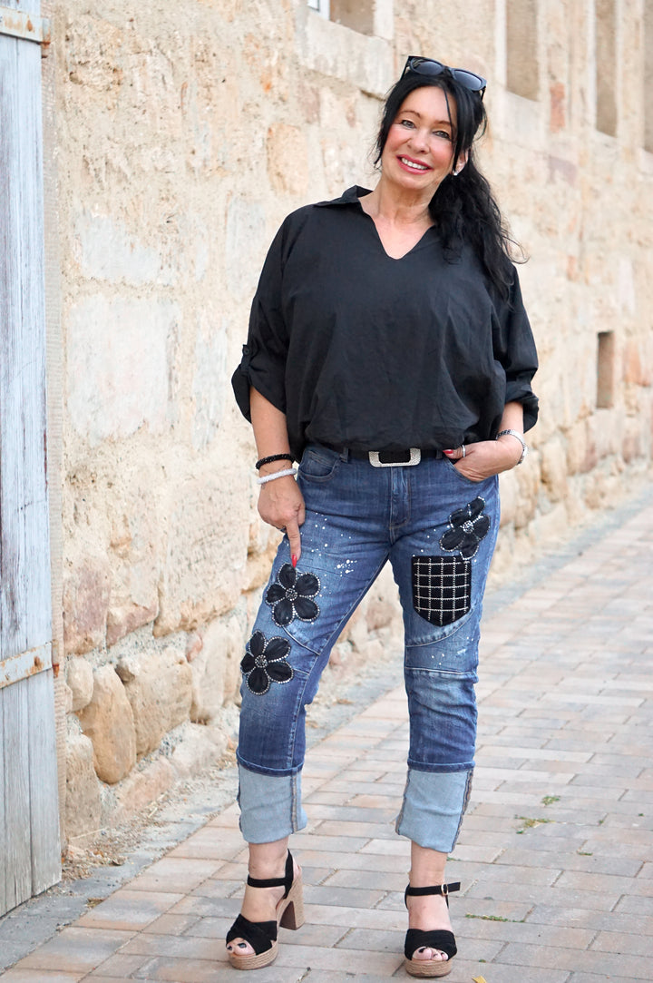 Ballonbluse „classic“, schwarz