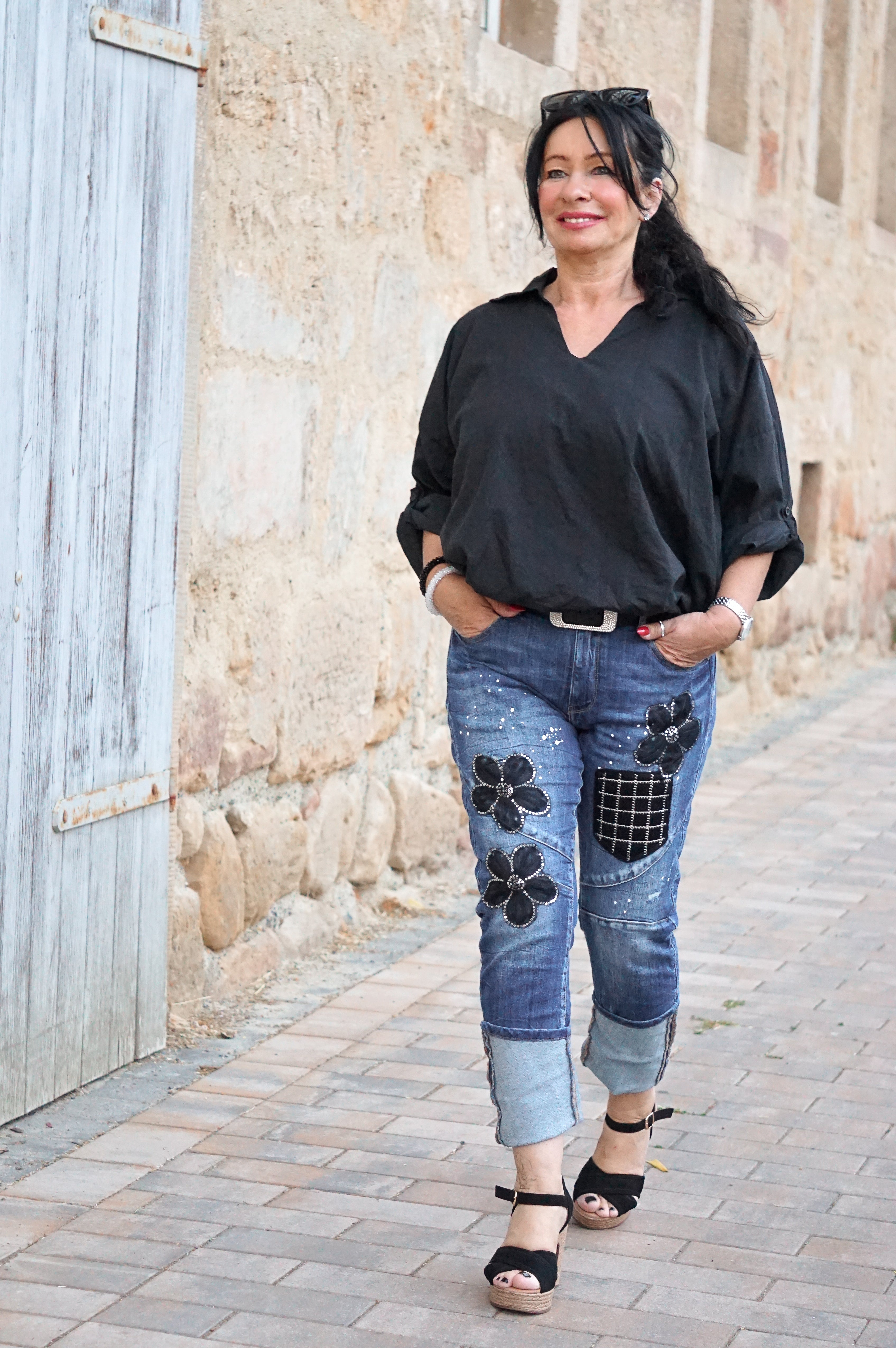 Ballonbluse „classic“, schwarz