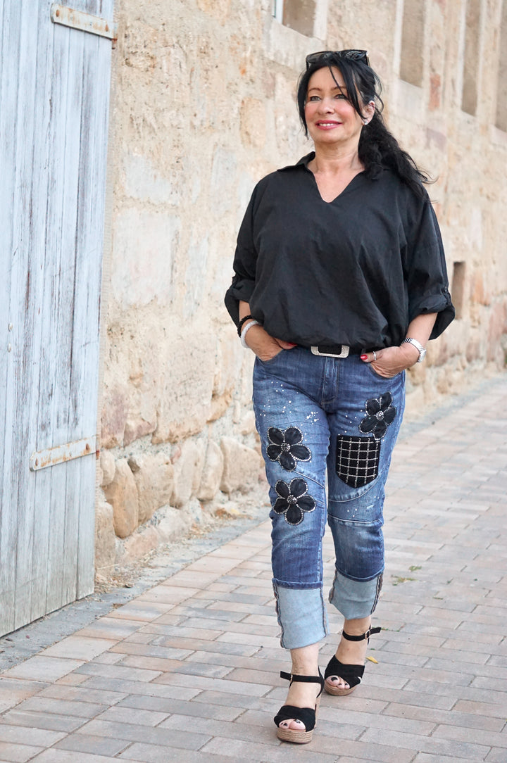 Ballonbluse „classic“, schwarz
