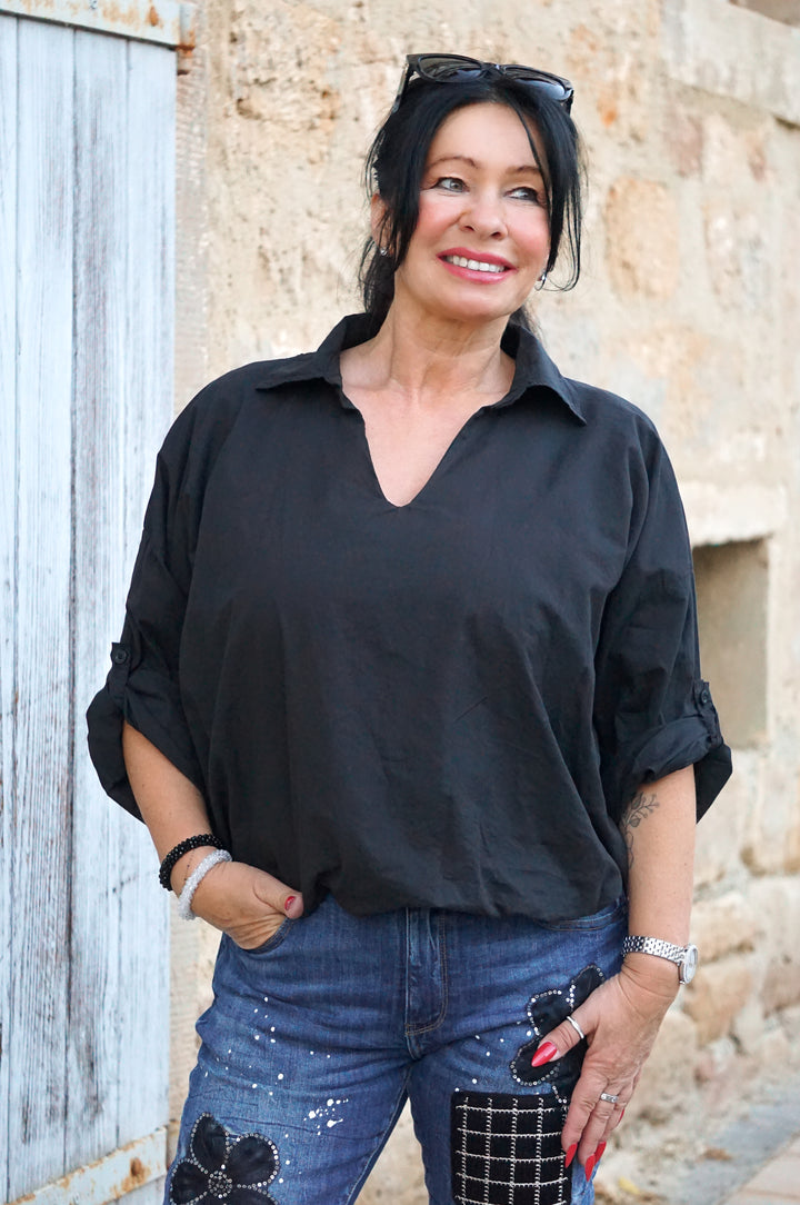 Ballonbluse „classic“, schwarz